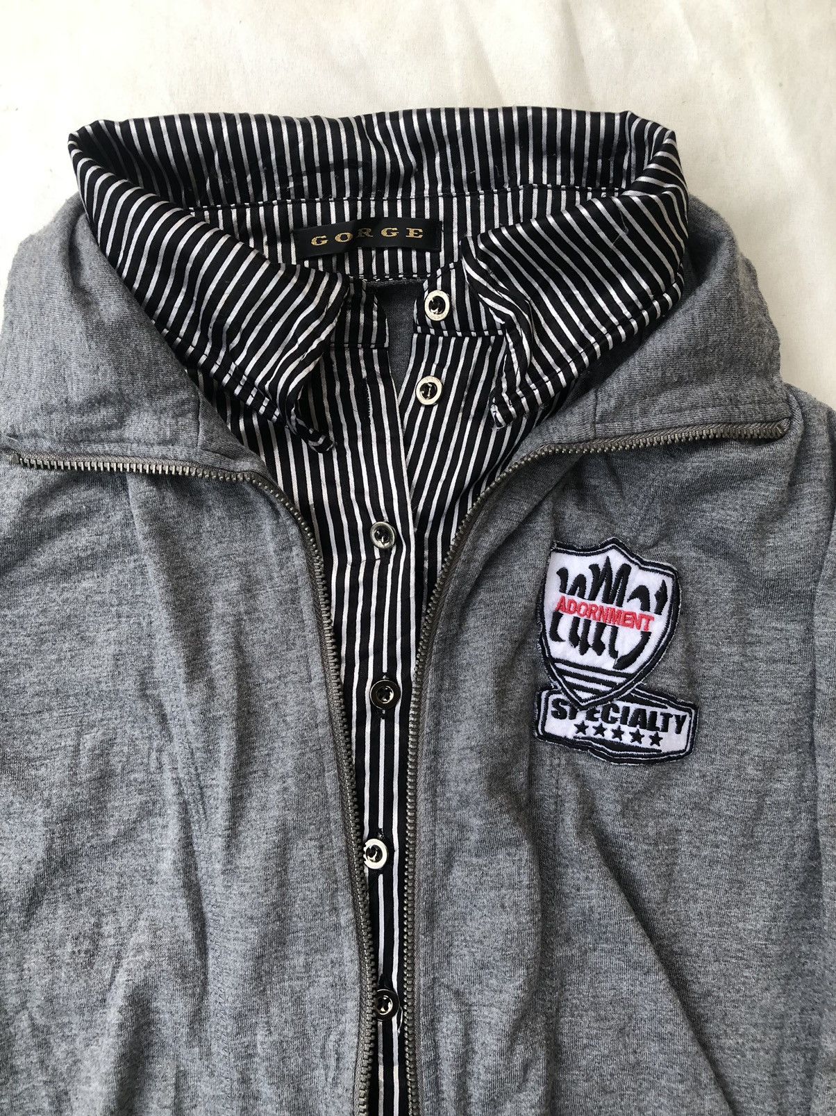 If Six Was Nine Japanese Gothic Double Layer Button Shirt Rock Punk Style Size US M / EU 48-50 / 2 - 6 Thumbnail