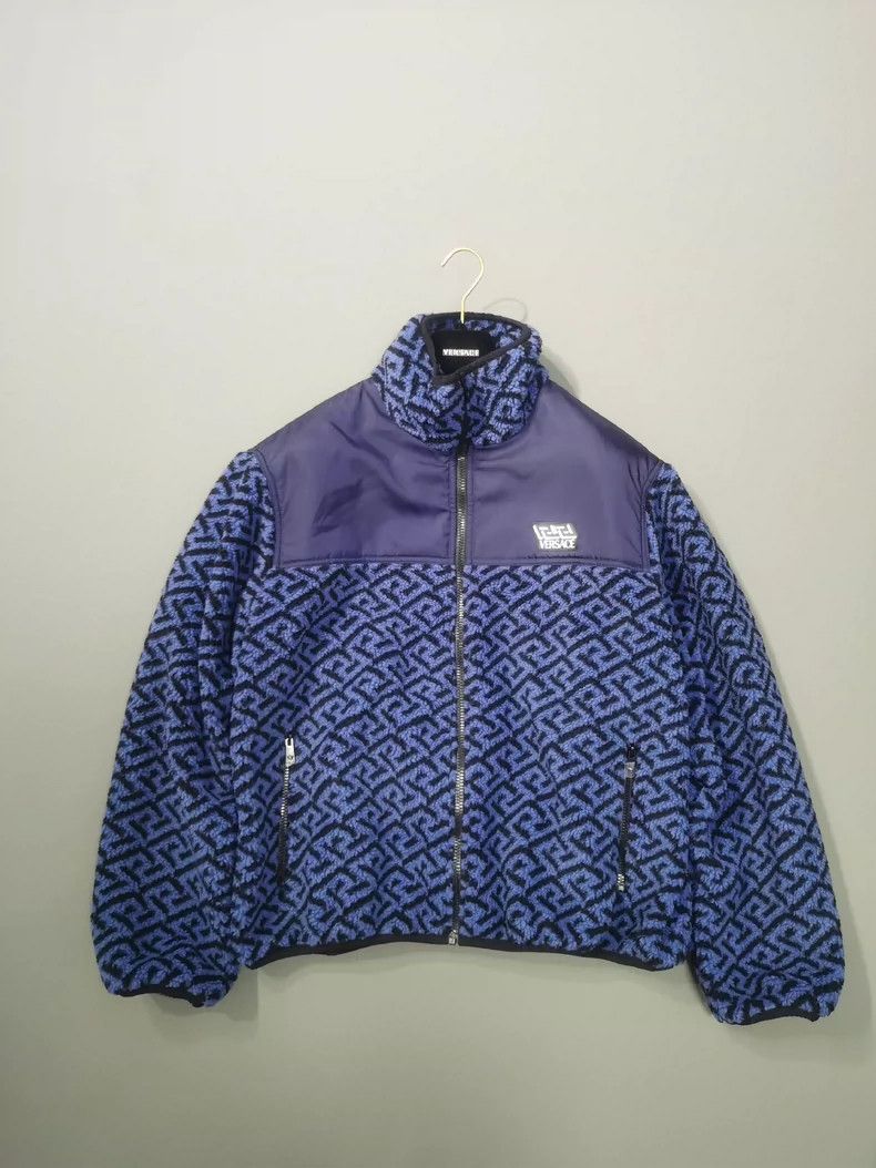 Versace Versace Classic Greek back grain fleece jacket Size US S / EU 44-46 / 1 - 3 Thumbnail