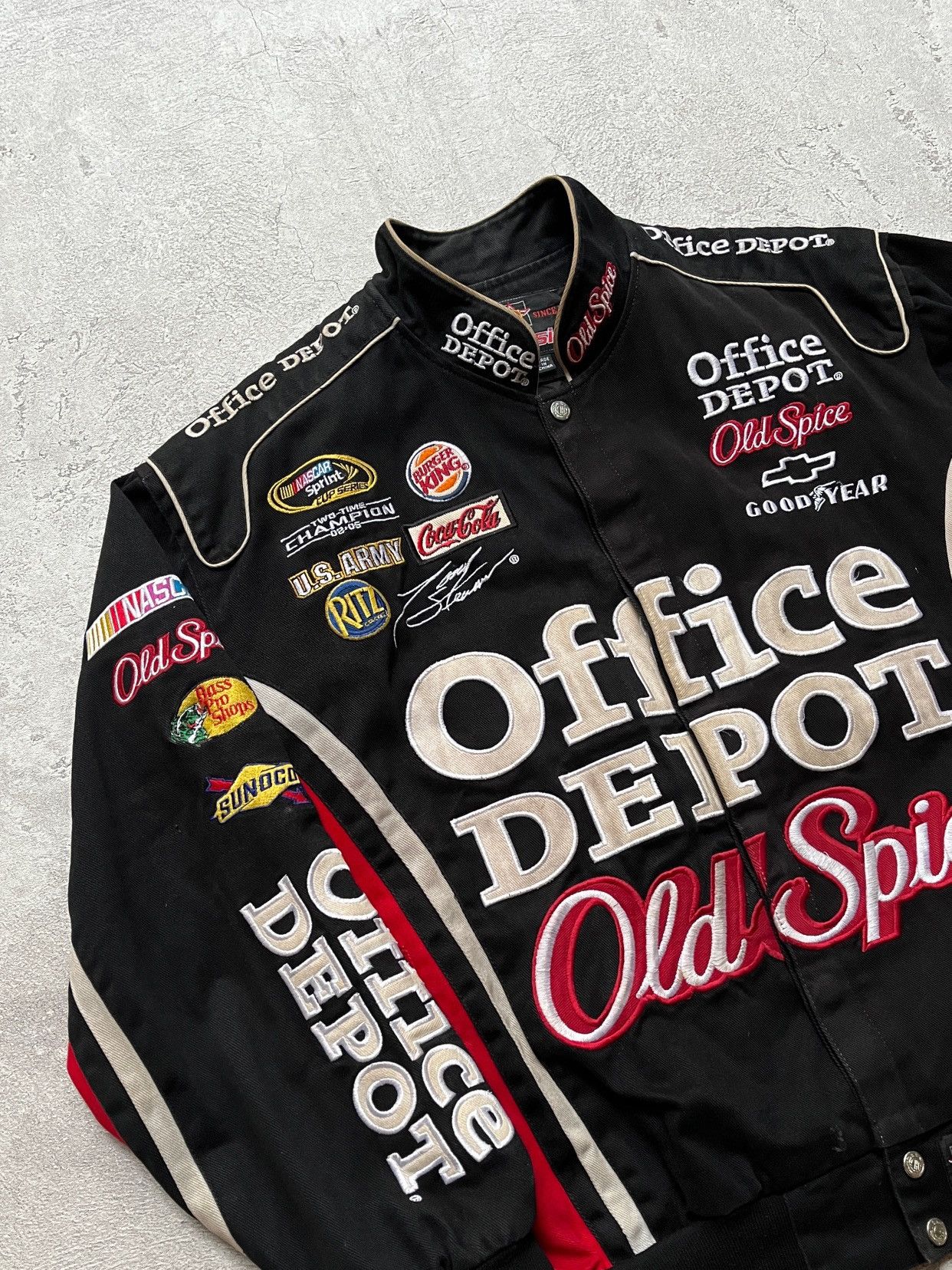 JH Design × NASCAR × Vintage JH Design Tony Stewart #14 Snap Button Up Nascar Jacket Size US M / EU 48-50 / 2 - 2 Thumbnail