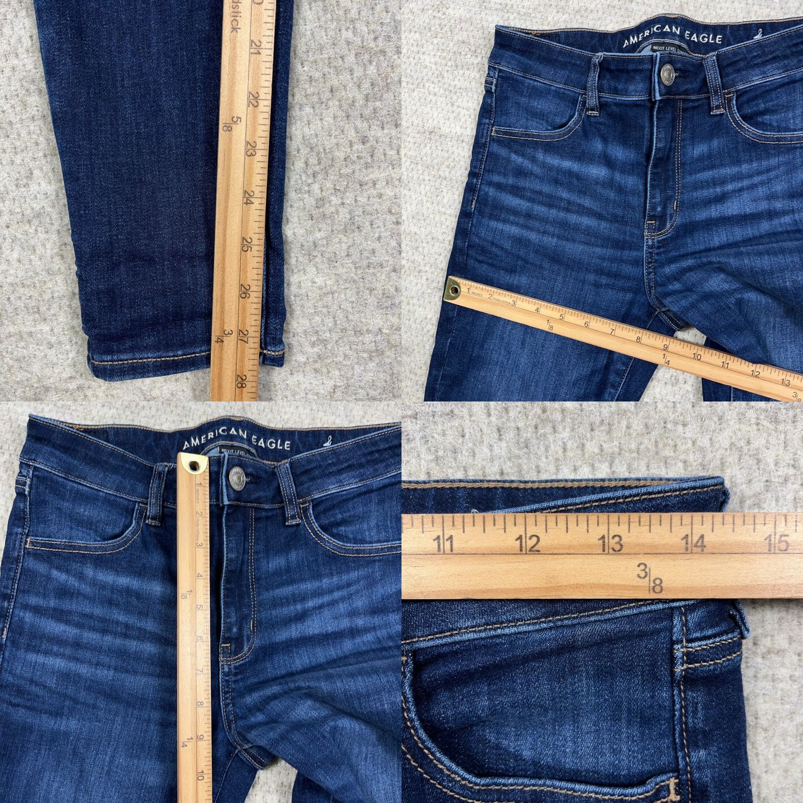 American Eagle Outfitters American Eagle Outfitters Jegging Blue Jeans Dark Wash 4 High Rise 27.5 Inseam 5-Pocket Denim Women/Adult Womens Size 27" / US 4 / IT 40 - 8 Thumbnail