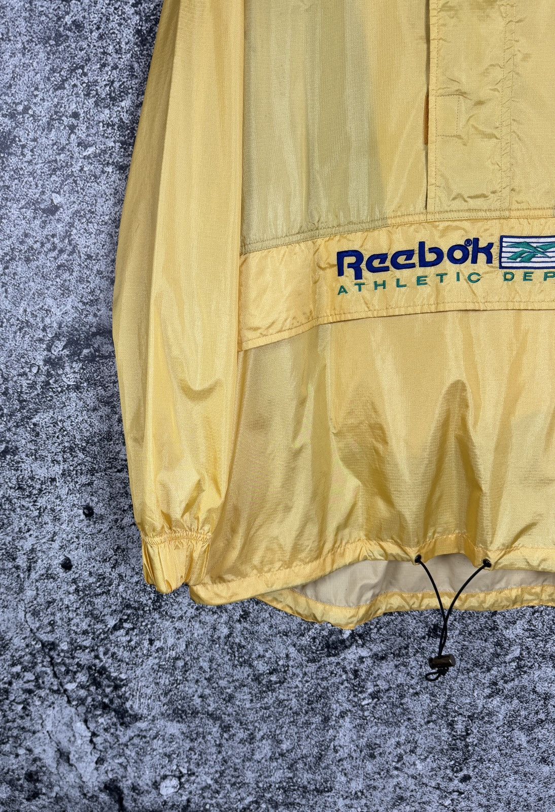 Reebok Reebok Athletic Dept Anorak Nylon Gold Jacket Vintage XL Size US XL / EU 56 / 4 - 4 Thumbnail