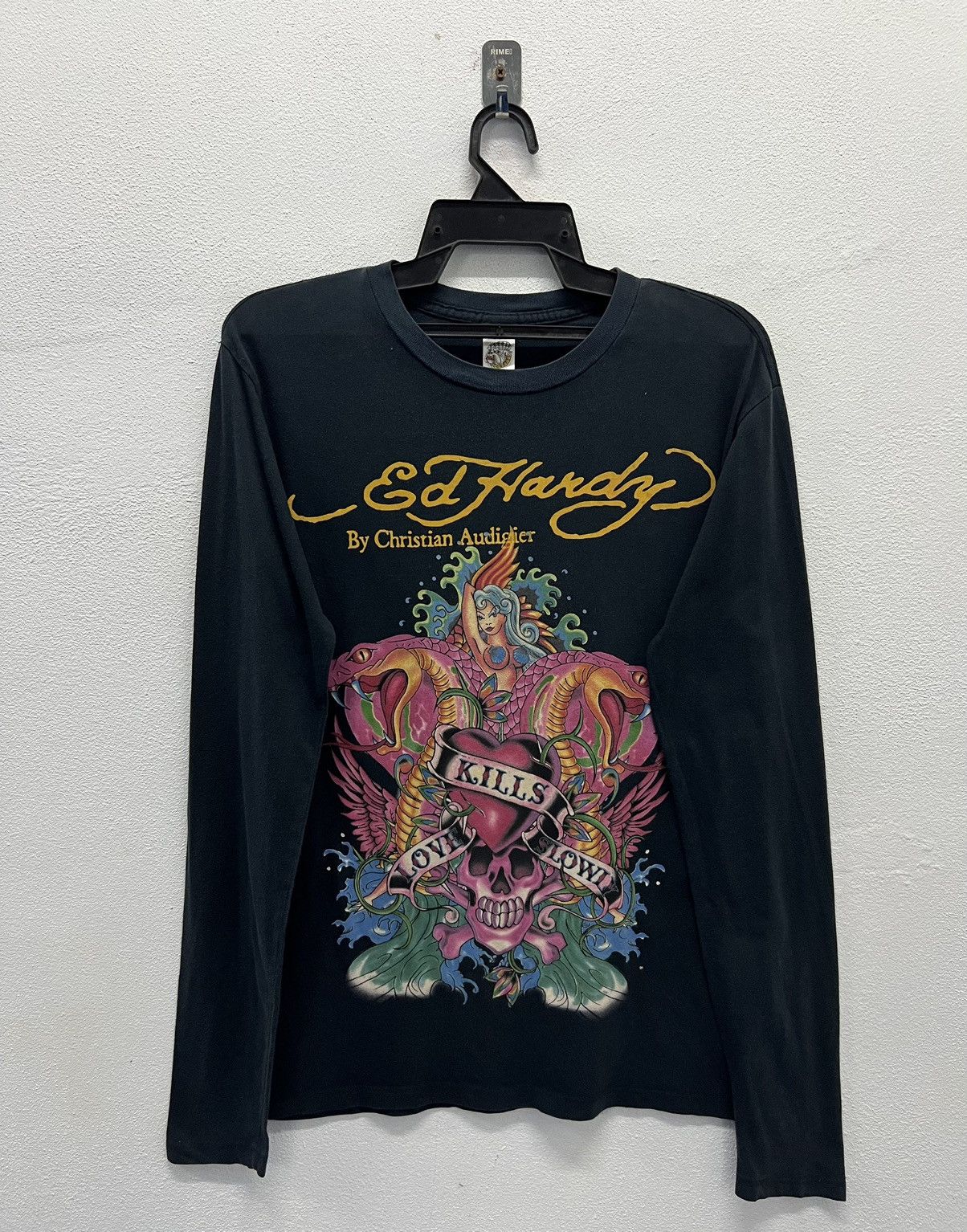 Christian Audigier × Ed Hardy VINTAGE ED HARDY BY CHRISTIAN AUDIGIER MADE IN USA SHIRT Size US S / EU 44-46 / 1 - 1 Thumbnail