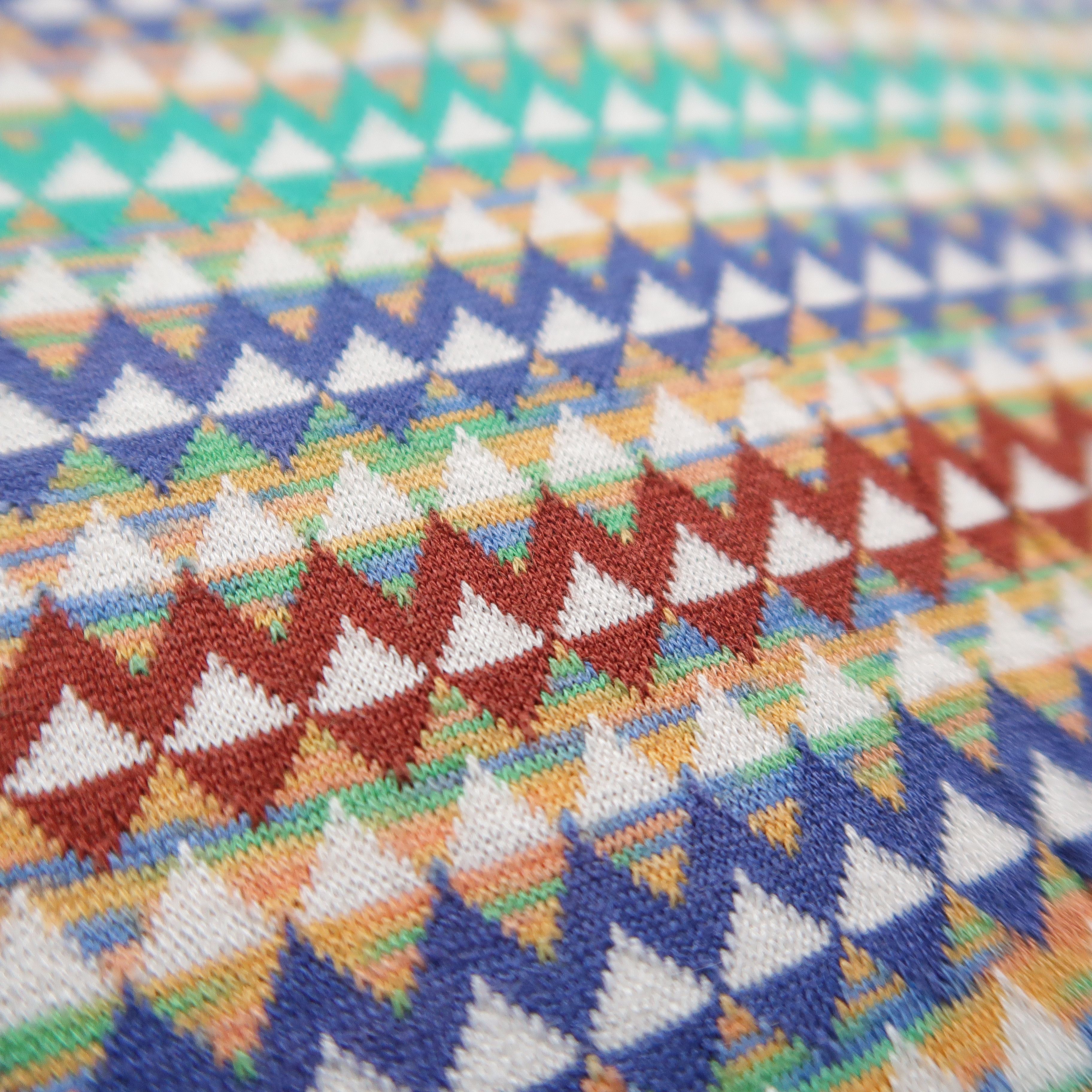 Missoni Vintage 90s Missoni Sport Psychedelic Argyle Polo Shirt Size US S / EU 44-46 / 1 - 6 Thumbnail