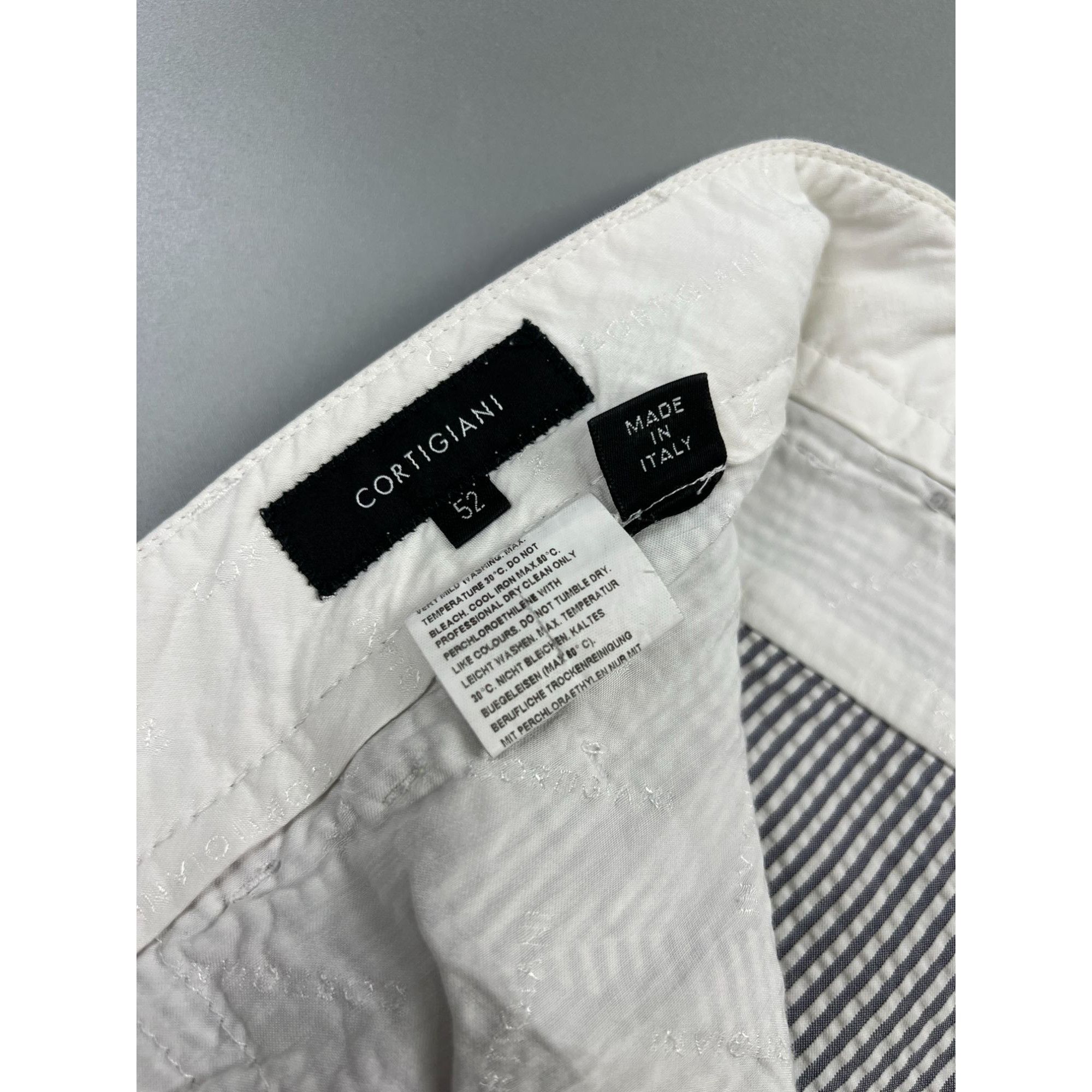 Cortigiani Cortigiani Cotton Striped Pants (Y1017) Size US 36 / EU 52 - 8 Thumbnail