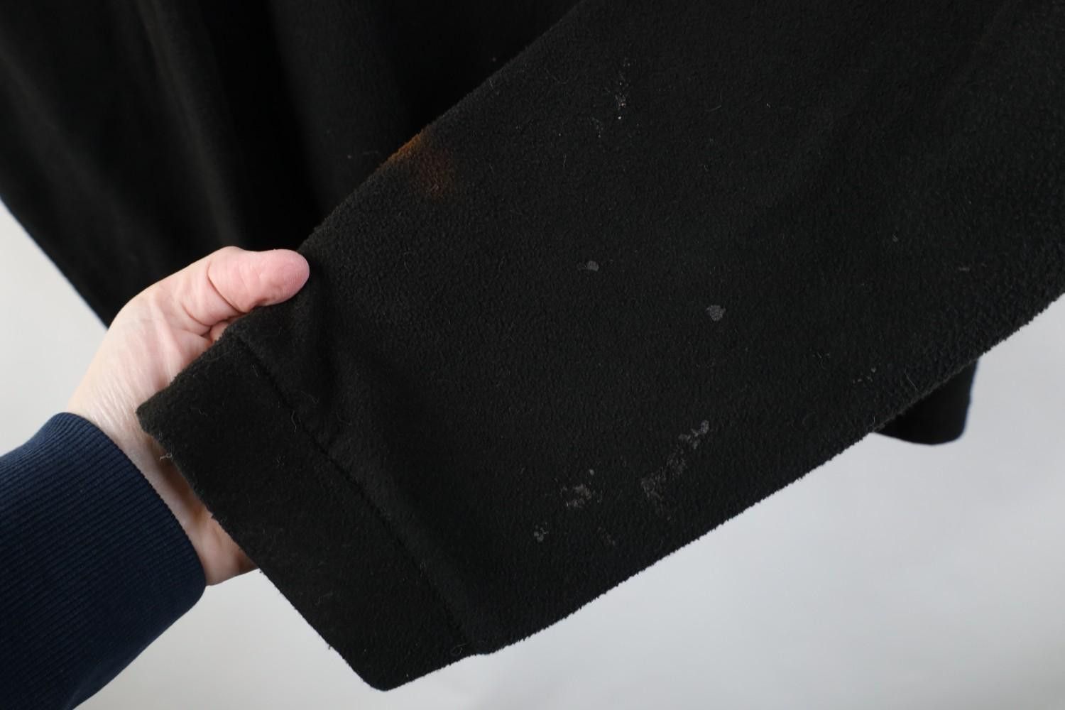 Vintage Vintage 90s Streetwear Distressed Blank Fleece Sweater Black Size US XL / EU 56 / 4 - 7 Thumbnail