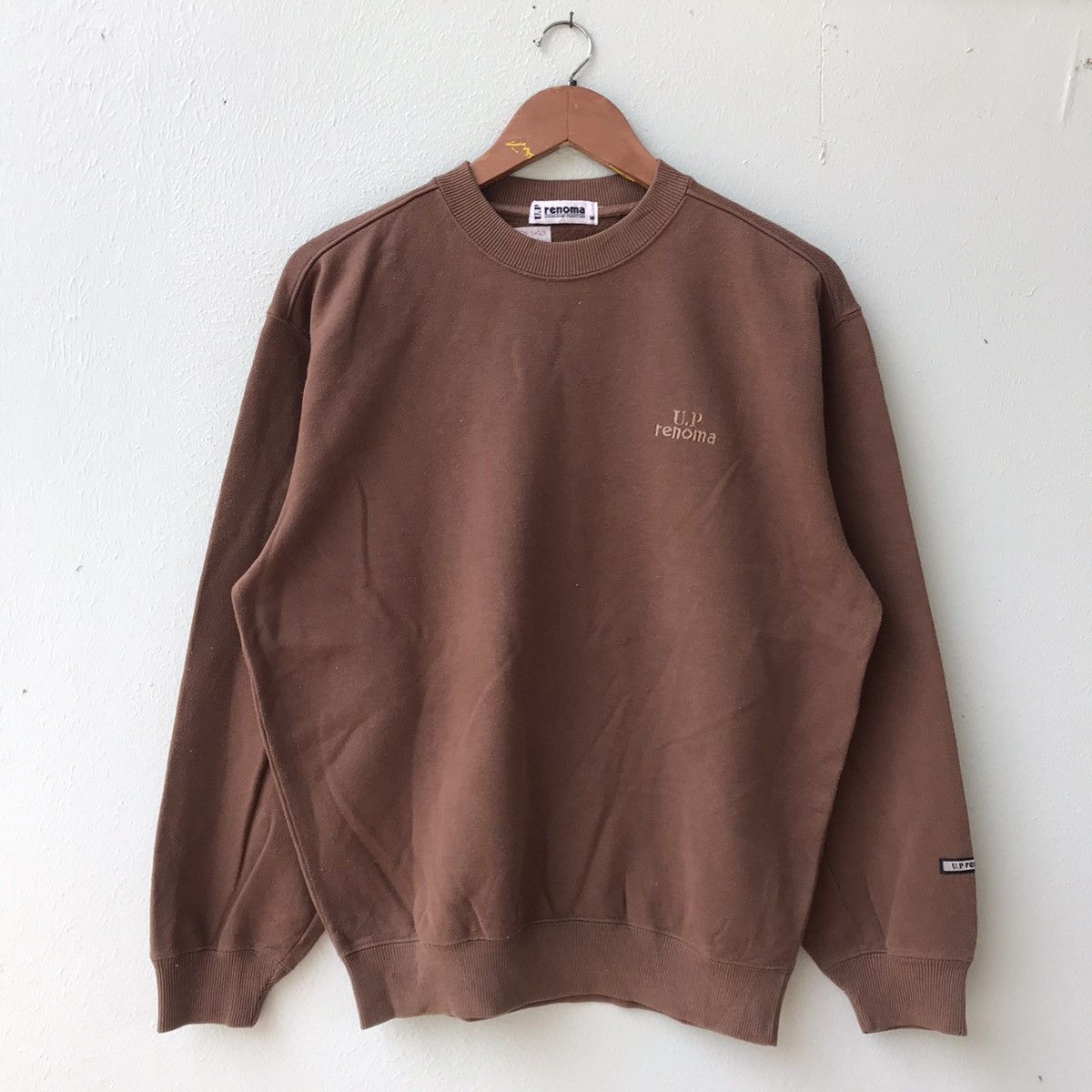 Designer × Renoma Renoma big stitch logo pullover sweatshirt Size US M / EU 48-50 / 2 - 2 Thumbnail