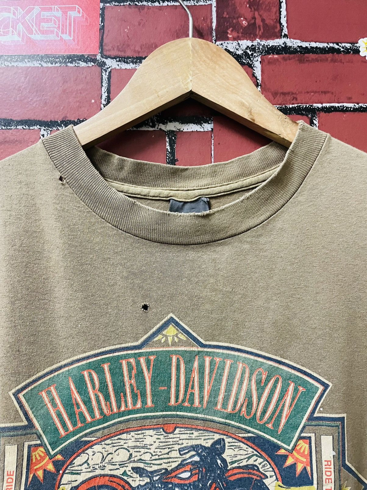 Harley Davidson VINTAGE HARLEY DAVIDSON 3D EMBLEM 90s SHIRTS Size US M / EU 48-50 / 2 - 5 Thumbnail
