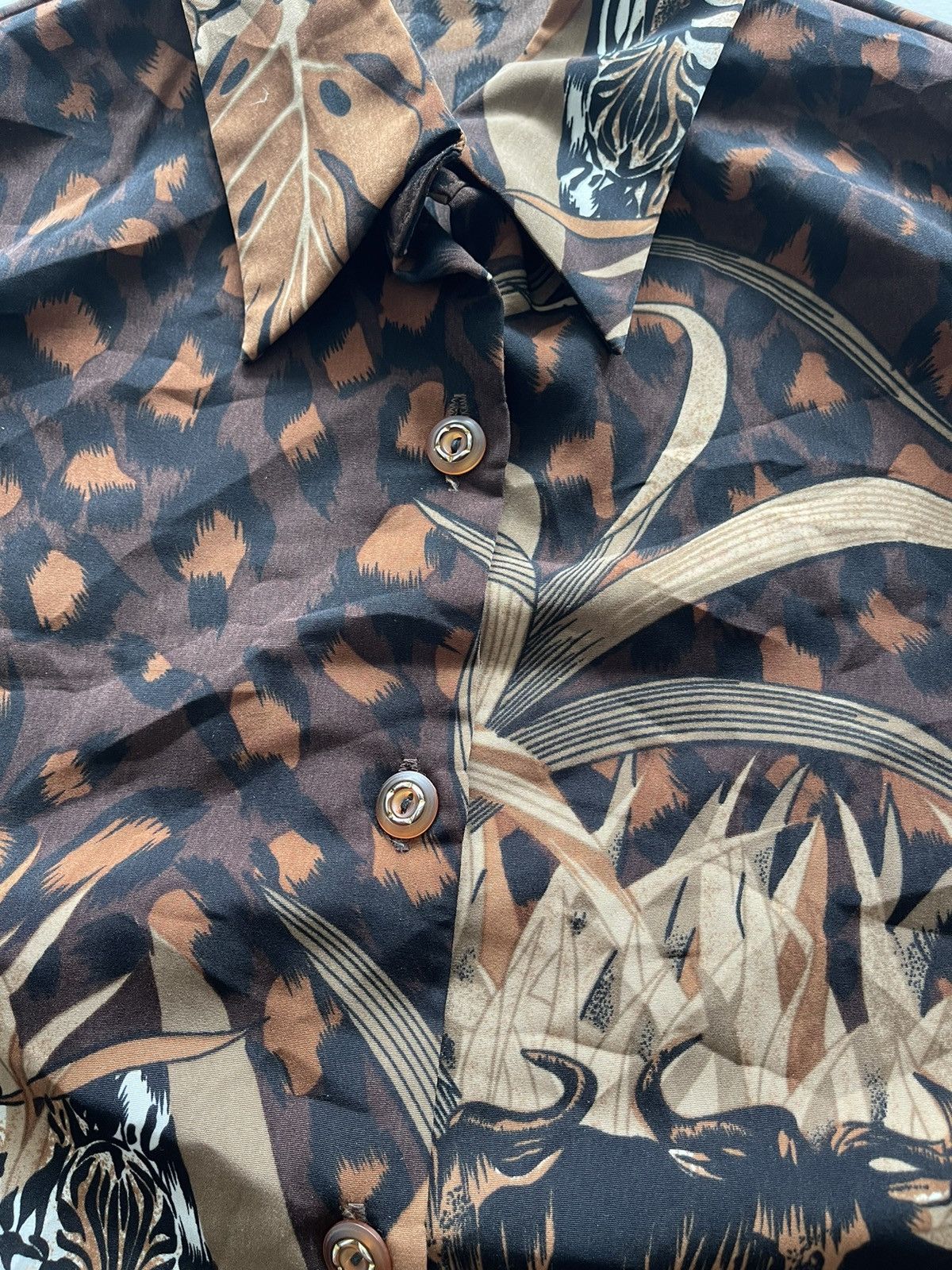 Japanese Brand × Vintage Vintage Long Sleeve Shirt Yakuza Printed Design Size L / US 10 / IT 46 - 4 Thumbnail
