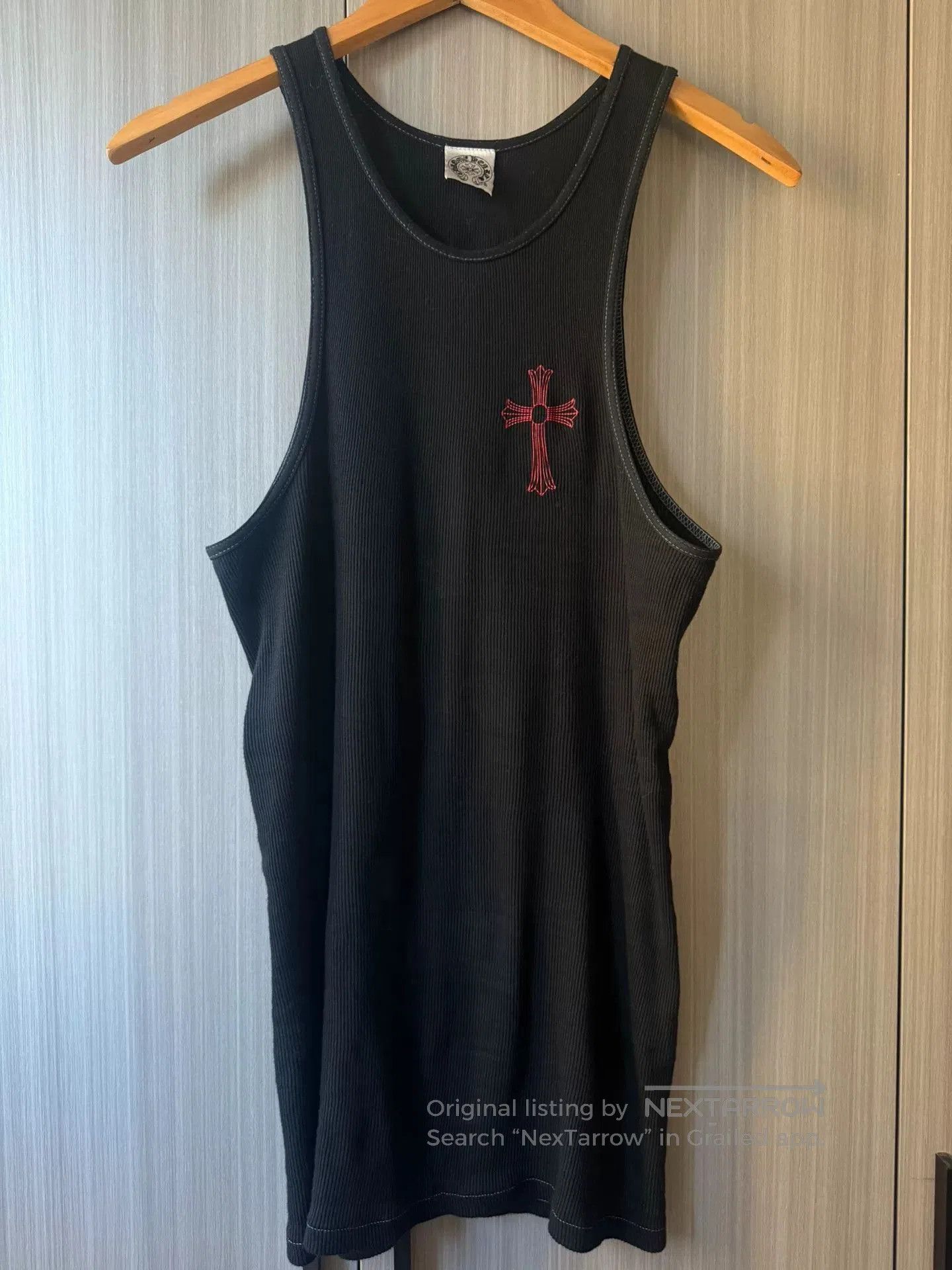 Chrome Hearts Chrome Hearts Black Red Cross Tank Top. Size US XL / EU 56 / 4 - 1 Thumbnail