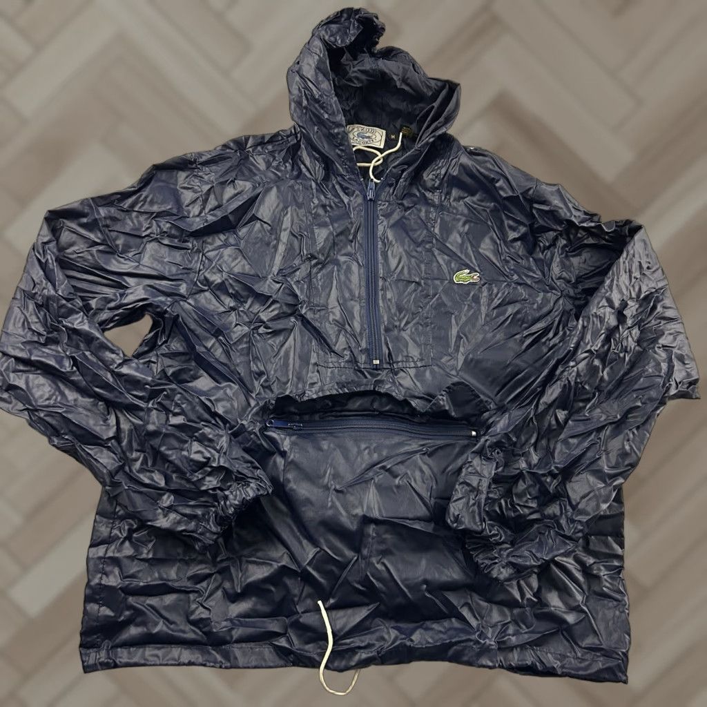 Lacoste VINTAGE Izod Lacoste Pullover Hooded Anorak Windbreaker Jacket Men M Blue Size US M / EU 48-50 / 2 - 1 Thumbnail