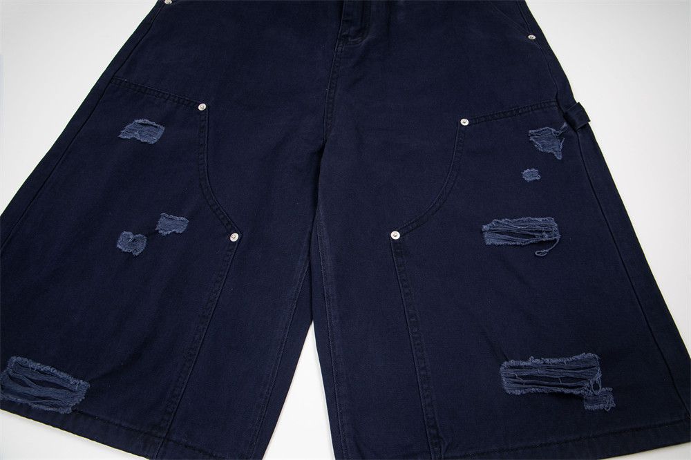 Japanese Brand American Retro Distressed Loose Straight Cargo Shorts Size US 32 / EU 48 - 4 Thumbnail
