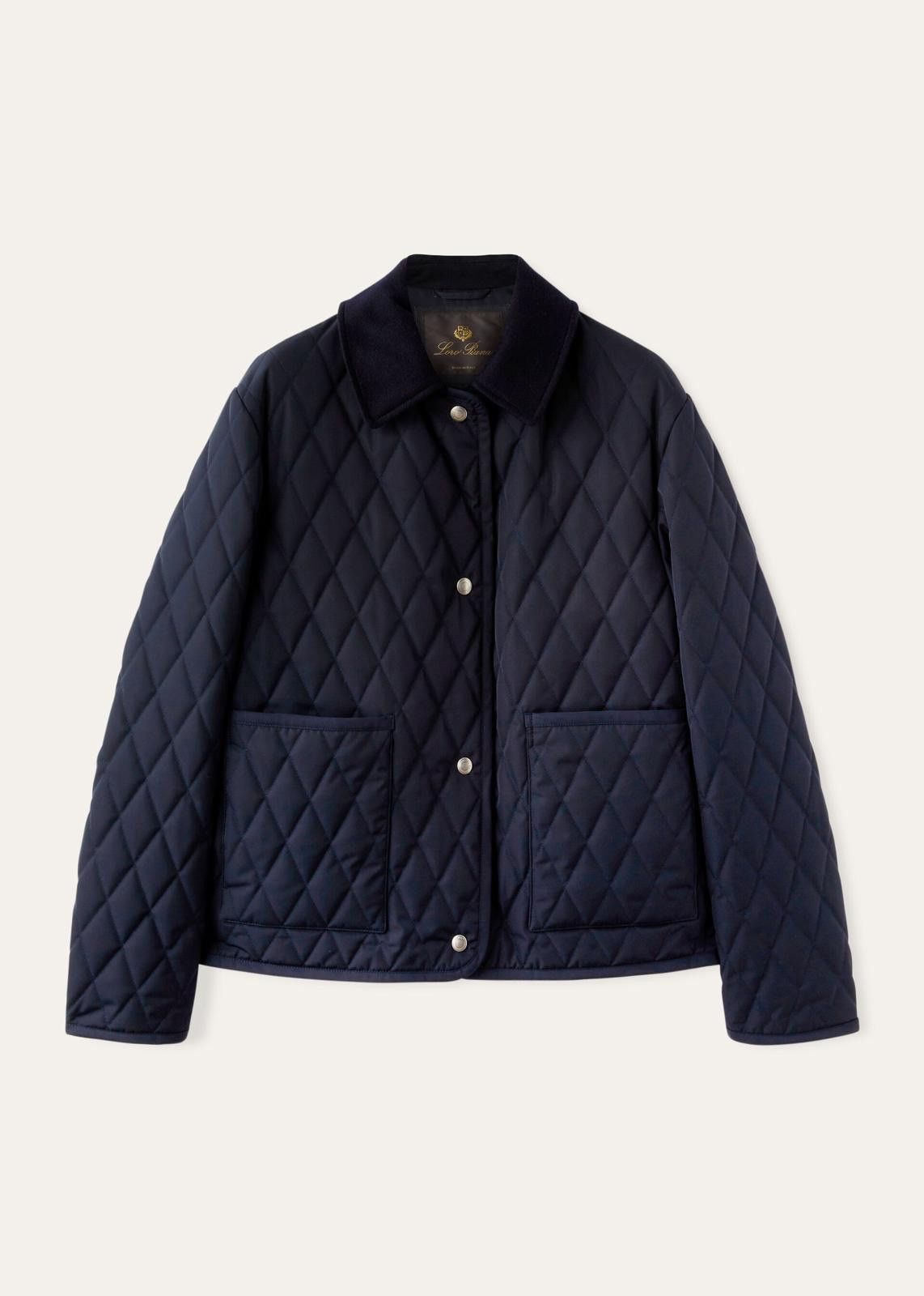 Loro Piana o1srvl11e0125 FAO0597 Yasu Blouson Jacket in Navy Blue Size XS / US 0-2 / IT 36-38 - 1 Thumbnail
