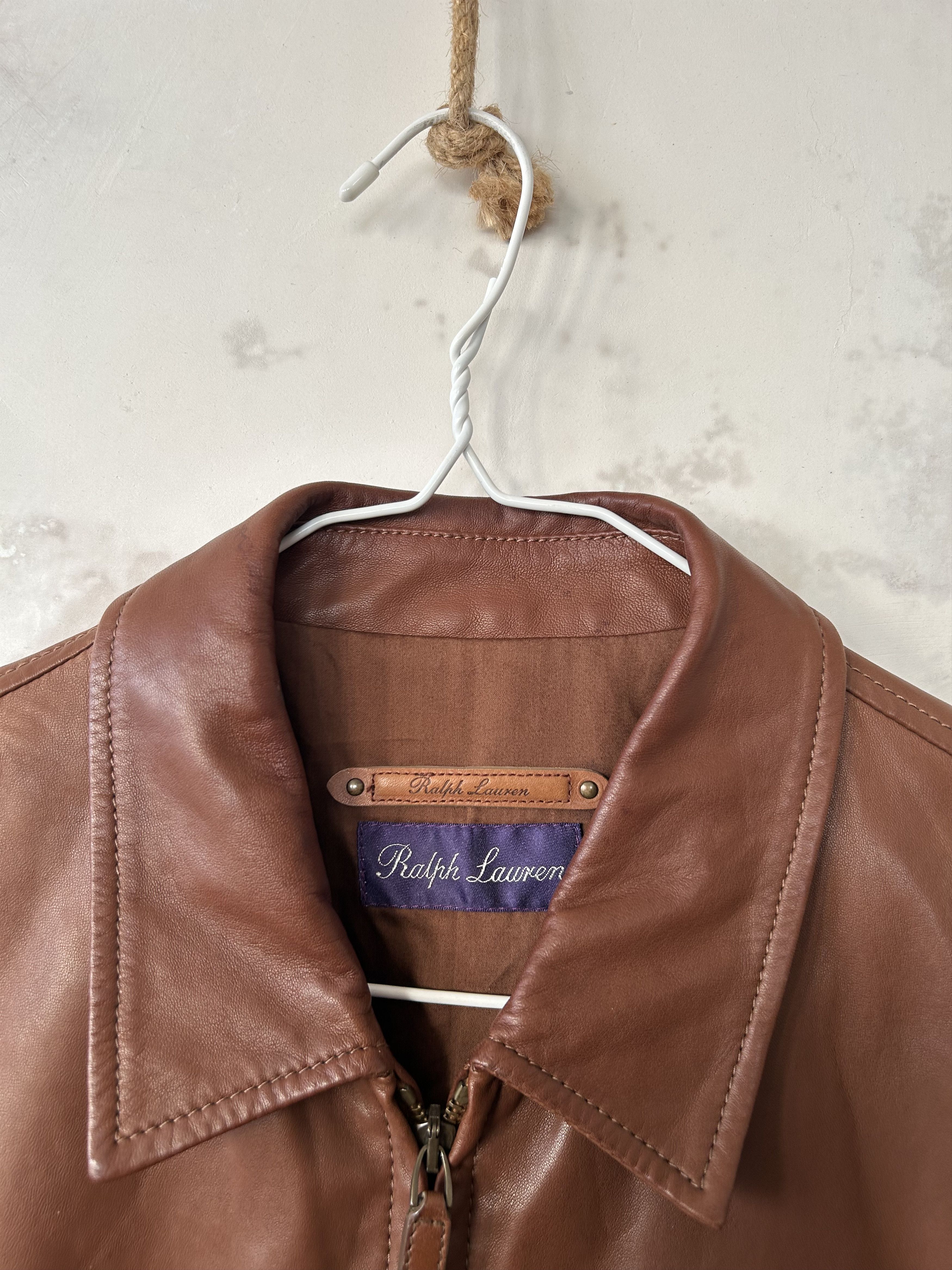 Ralph Lauren Purple Label Ralph Lauren Purple Label Mens Leather Jacket Size US S / EU 44-46 / 1 - 5 Thumbnail