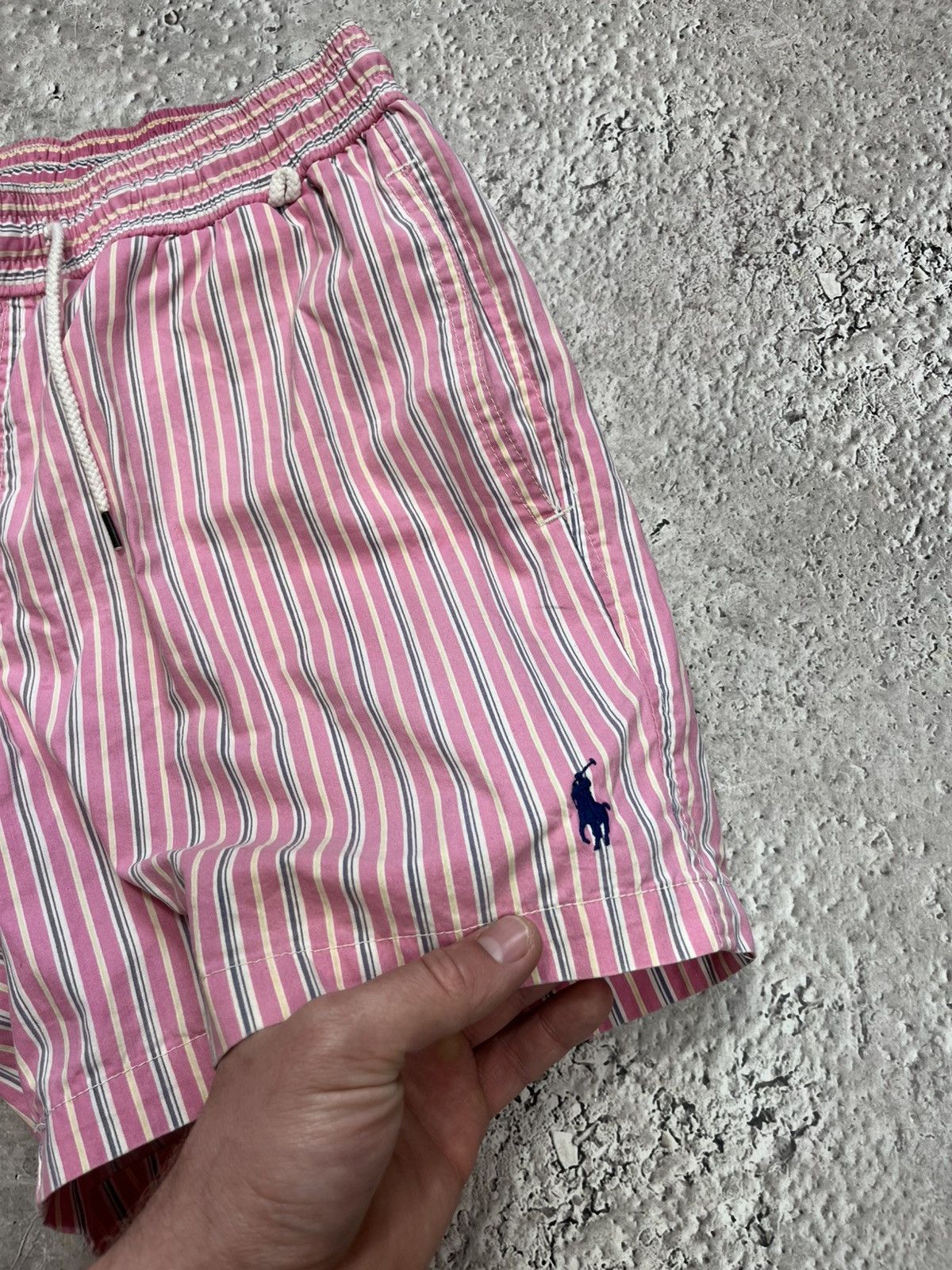 Polo Ralph Lauren Polo Ralph Lauren Pink Striped Swim Shorts Mesh Lined Size S Size US 30 / EU 46 - 5 Thumbnail