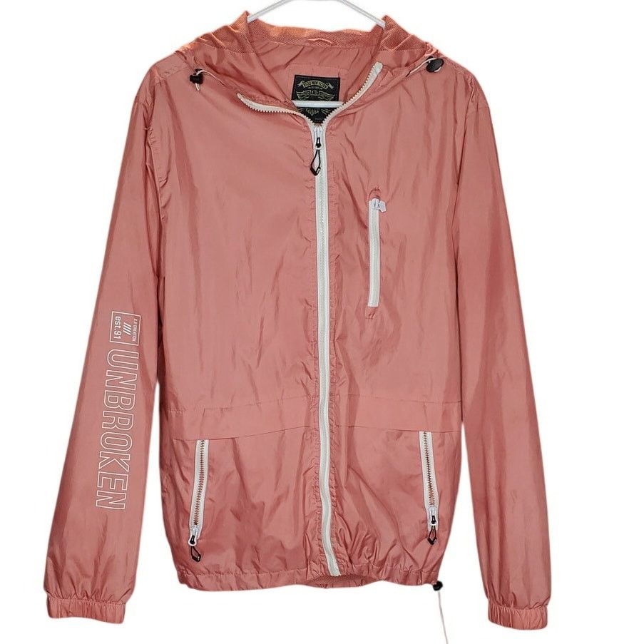 Other Kios New York Women’s Pink Hooded Windbreaker Jacket Size L Size L / US 10 / IT 46 - 1 Thumbnail