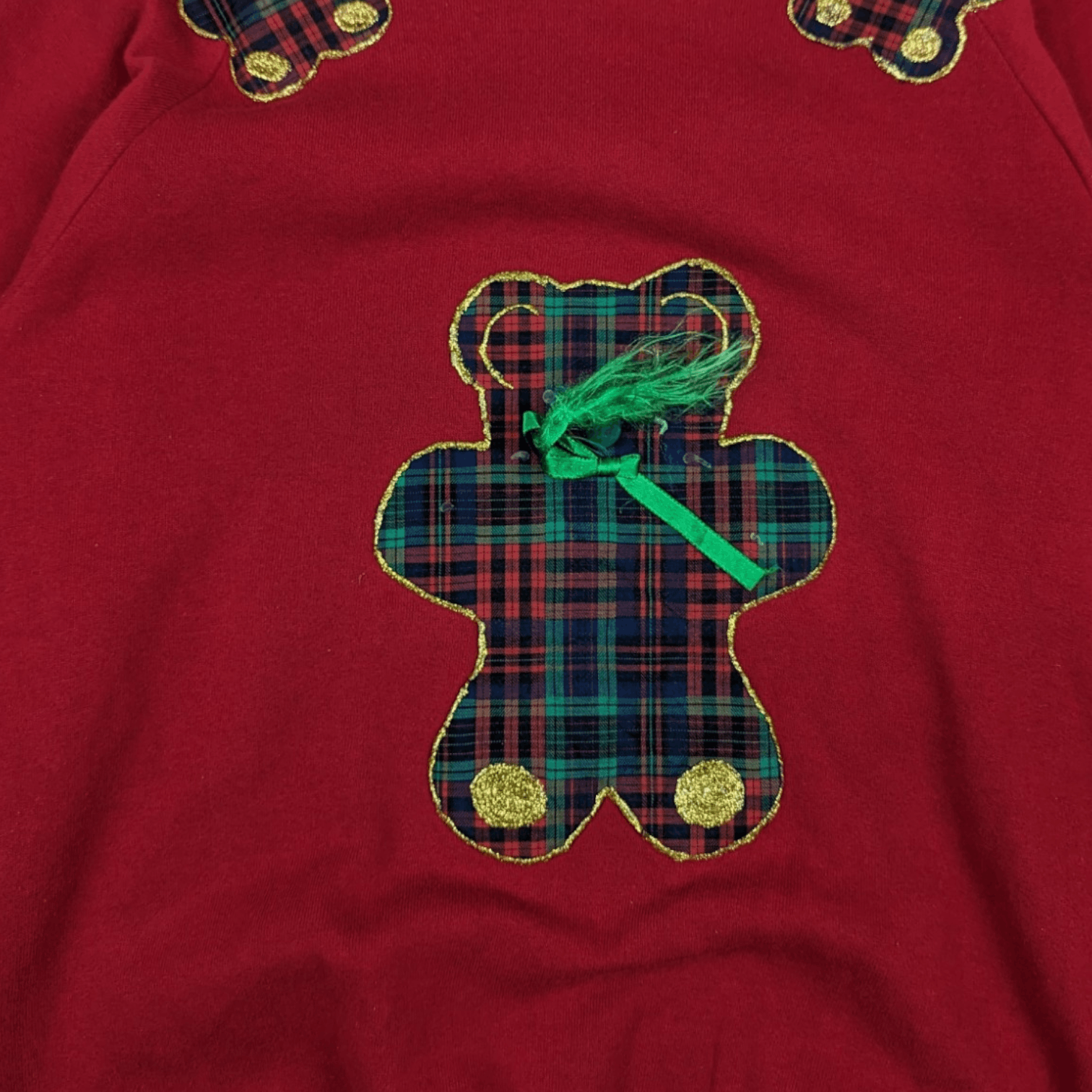 Jerzees Vintage 90's JERZEES Teddy Bear Cute Love Jumper Sweatshirt Size US S / EU 44-46 / 1 - 5 Thumbnail