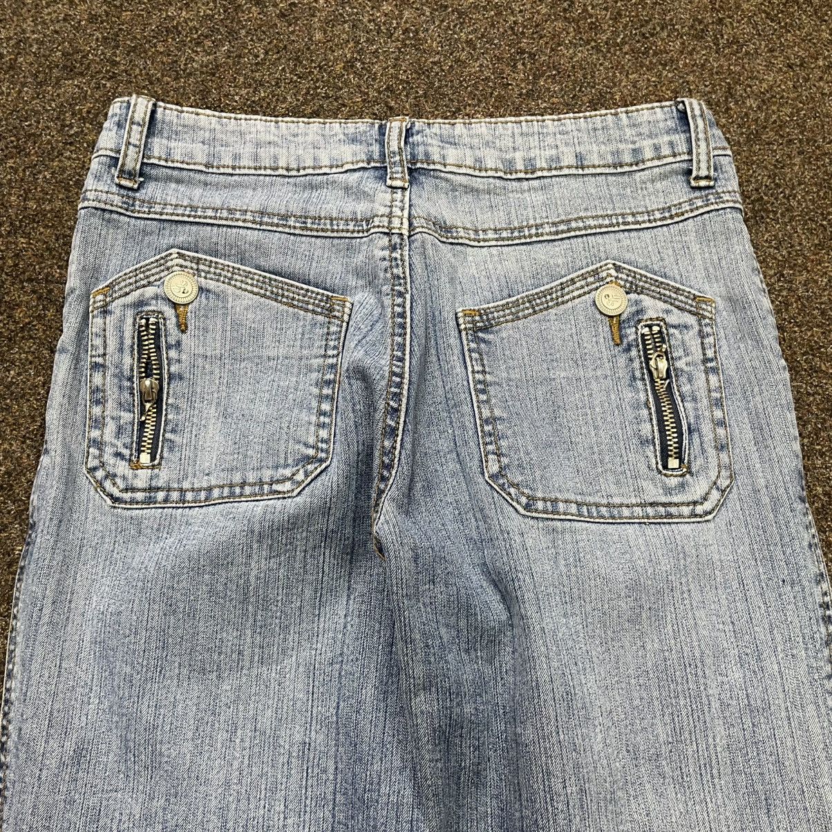 Vintage Y2K Vintage Flared Bootcut Jeans Light Wash Grunge Streetwea Size 34" / US 12 / IT 48 - 3 Thumbnail