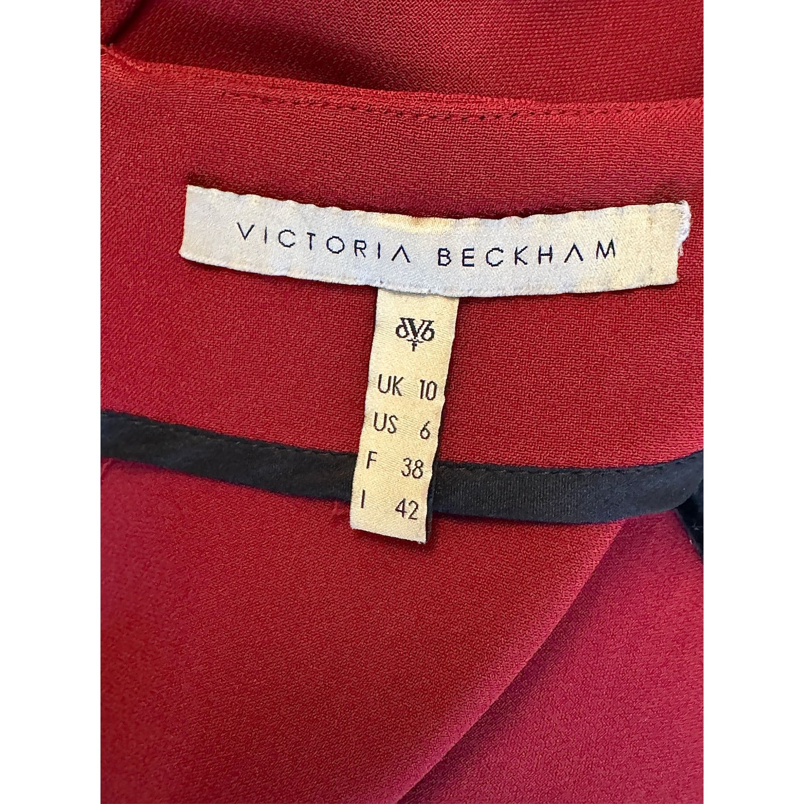 Victoria Beckham Victoria Beckham Red Viscose Long Dress Size M / US 6-8 / IT 42-44 - 3 Thumbnail