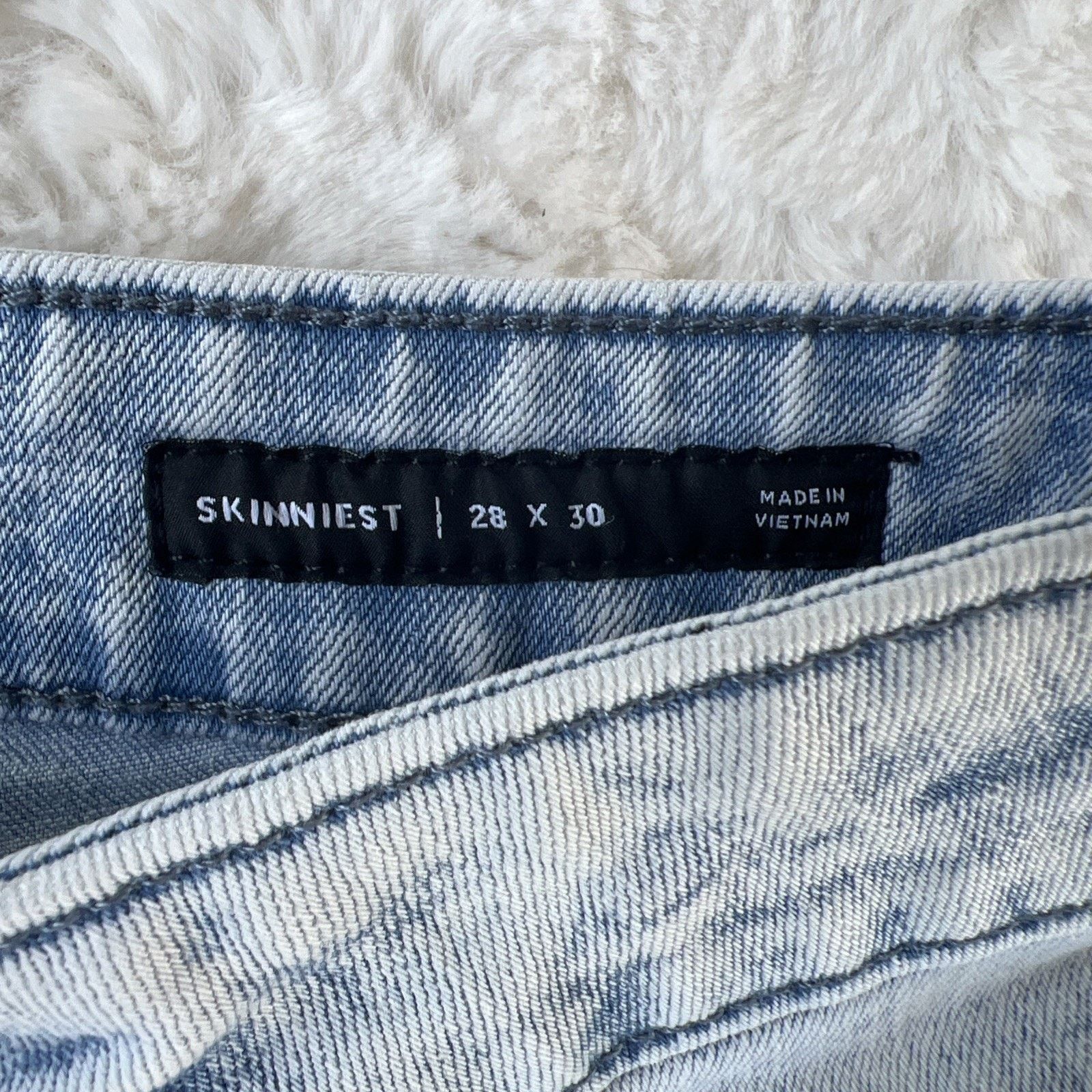 Pacsun PacSun Men's 28 X 30 Skinny Jeans Distressed Active Stretch Size US 28 / EU 44 - 3 Thumbnail