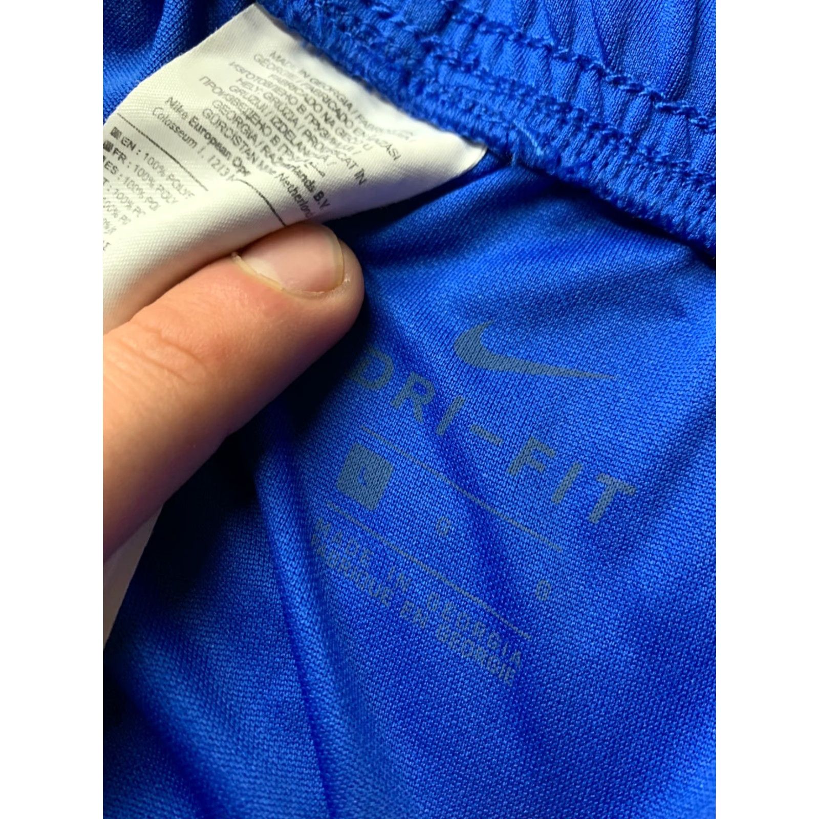 Nike NIKE Dri-FIT Men Football Shorts Training Short Nike Dri-FIT Blue L Size US 33 - 5 Thumbnail