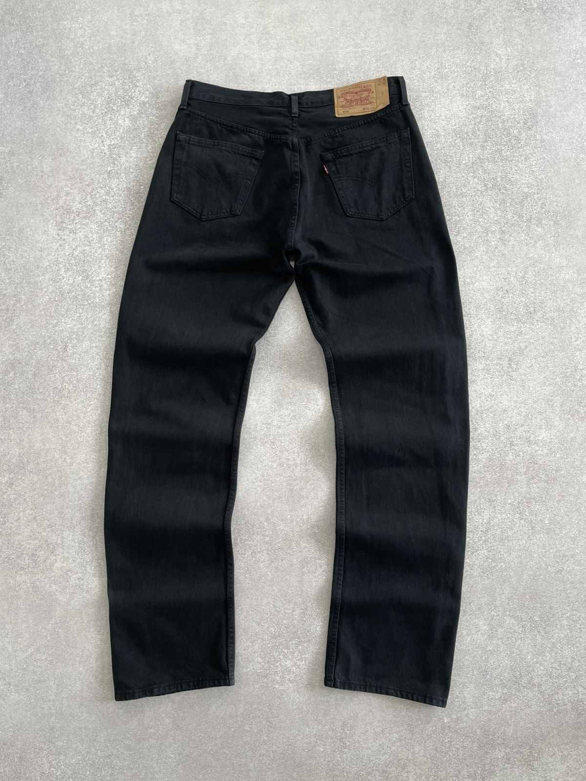 Levi's Vintage Levi's 501 Red Tab Straight Fit Black Denim Jeans Size US 36 / EU 52 - 9 Thumbnail