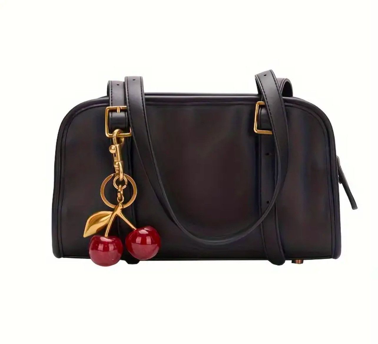 Other New Heavy Cherry Bag Charm Key Chain Glitter Resin C-clasp Size ONE SIZE - 5 Thumbnail