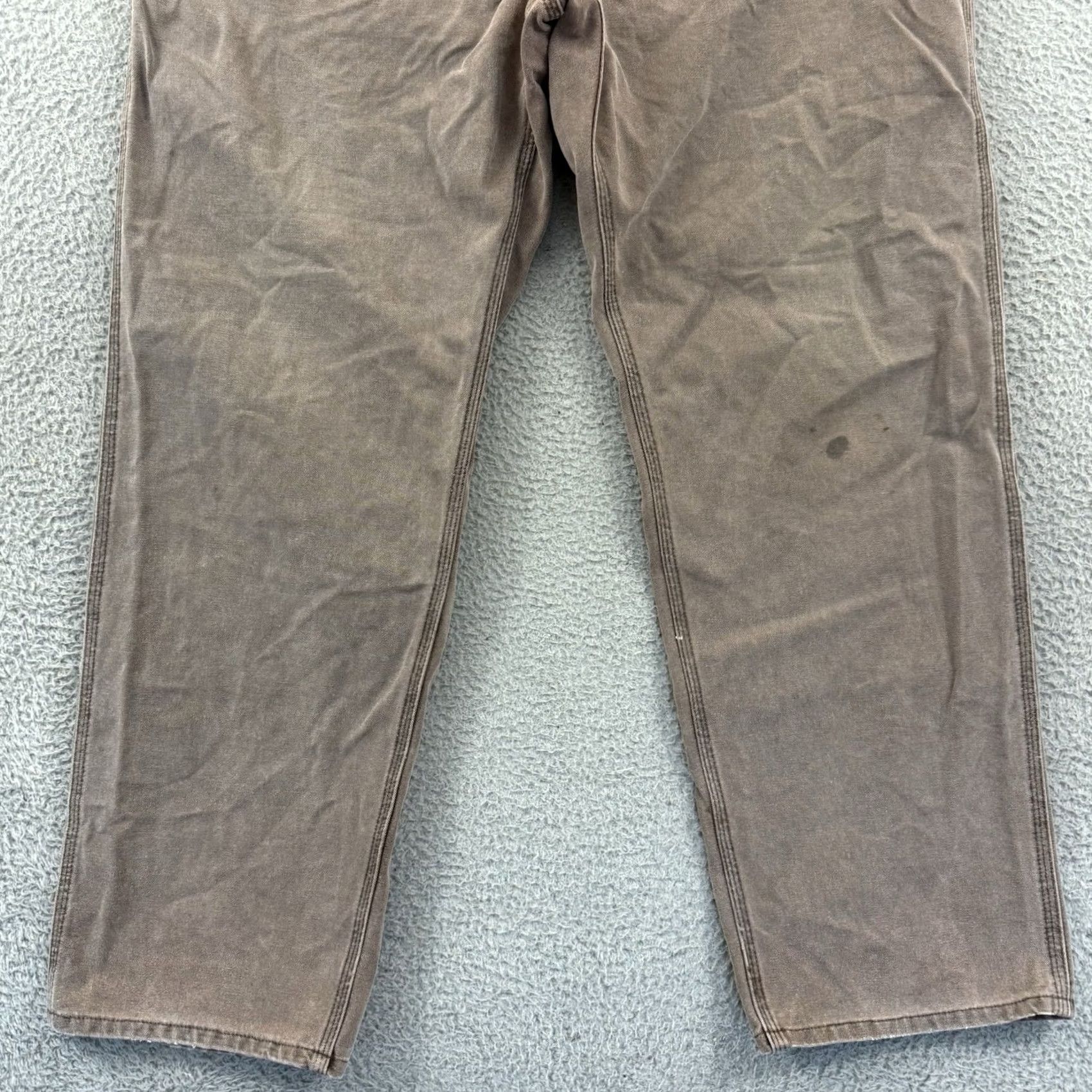 Carhartt VINTAGE Carhartt Pants Men’s 44x34 Brown Carpenter Dungaree Loose 90s Workwear Size US 44 / EU 60 - 2 Thumbnail