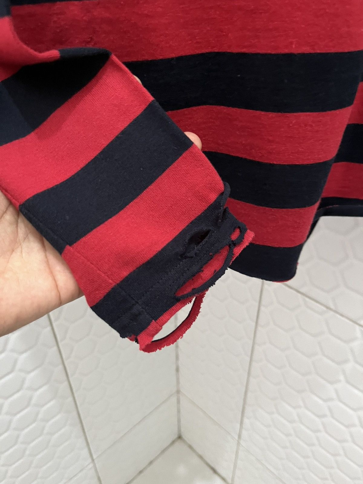 Comme des Garcons Comme des Garcons Distressed Grunge Longsleeve Size US S / EU 44-46 / 1 - 5 Thumbnail