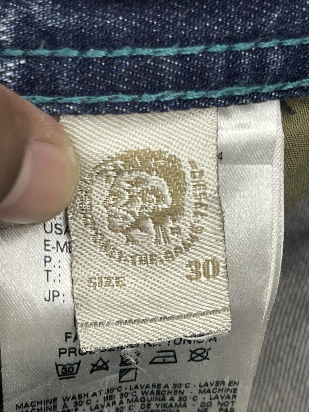 Diesel Diesel Krooley 0813Z Regular Slim-Carrot Distressed Jeans Size US 30 / EU 46 - 9 Thumbnail