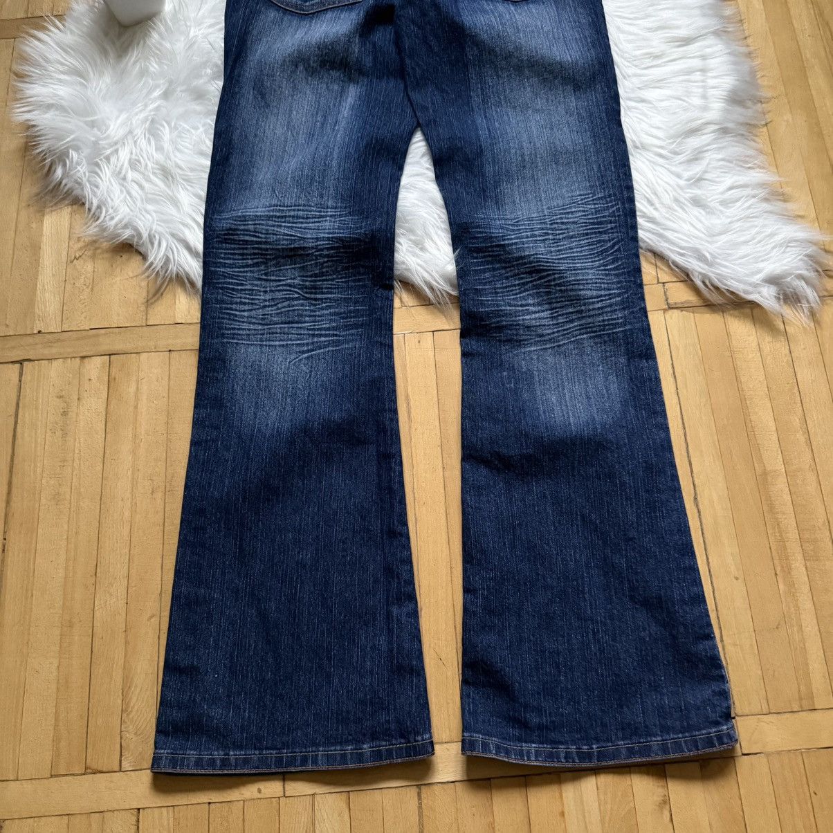 If Six Was Nine 📌 Vintage Y2K Washed Flared Low Rise If 6 Was 9 LGB Jeans Size 34" / US 12 / IT 48 - 11 Thumbnail