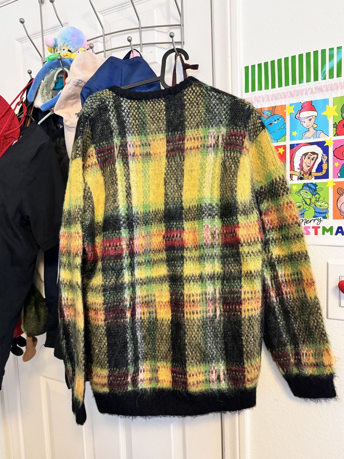 Supreme × Vintage Supreme brushed plaid sweater black M new knitwear Size US M / EU 48-50 / 2 - 3 Thumbnail