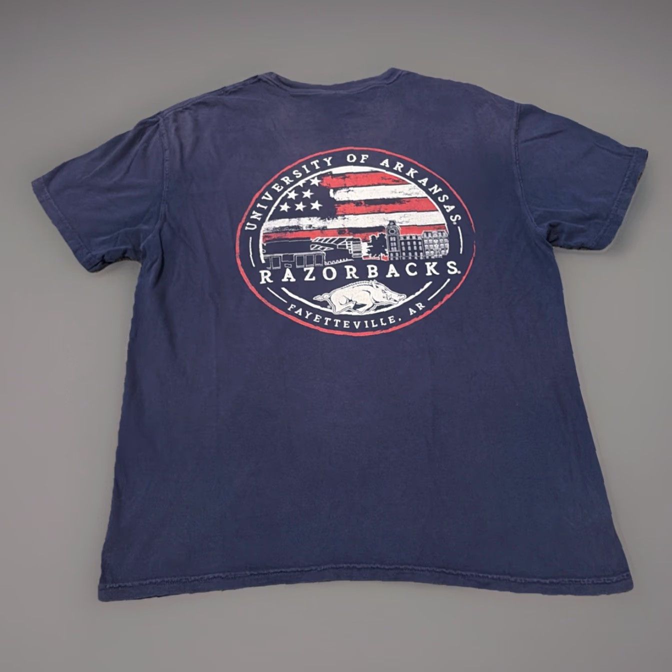Comfort Colors Comfort Colors T-Shirt Men Large Navy Blue University Razorbacks NCAA Size US L / EU 52-54 / 3 - 2 Thumbnail