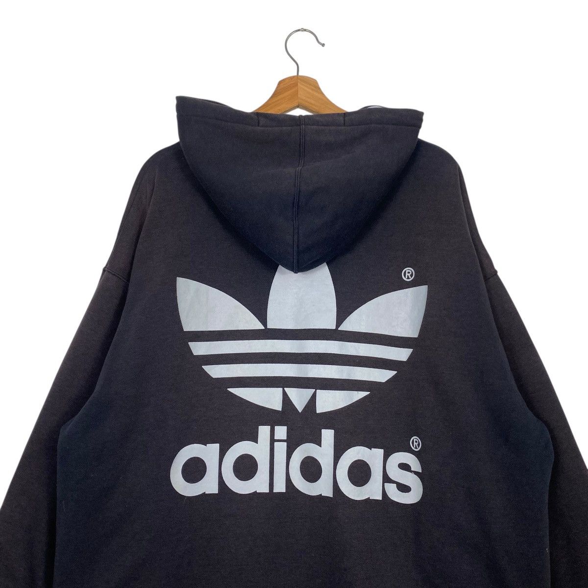 Adidas × Descente × Vintage Vintage 80s adidas big logo hoodie Size US L / EU 52-54 / 3 - 8 Thumbnail