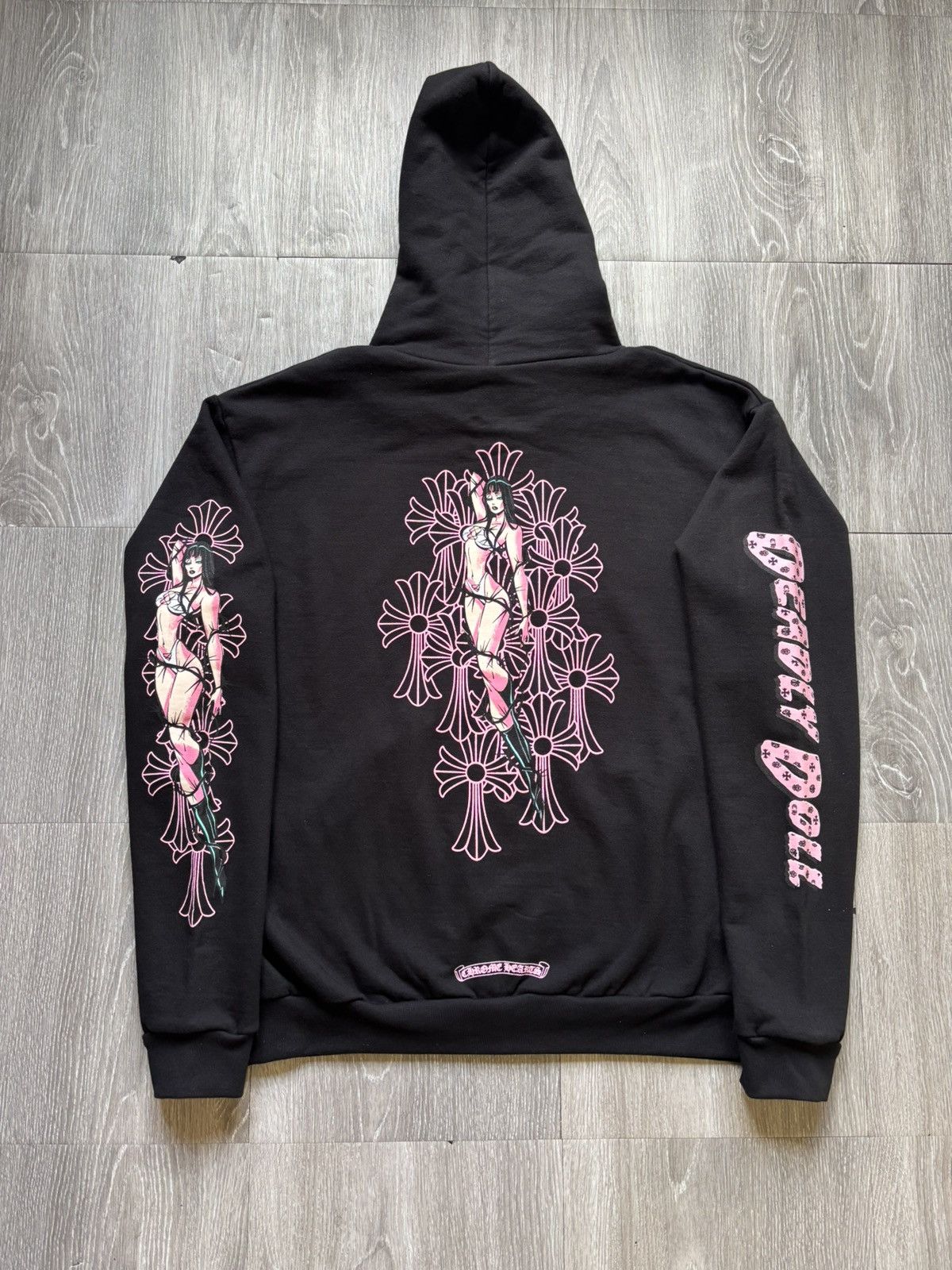 トップス chrome hearts deadly doll zip hoodie Chrome Hearts Deadly Doll zip-up Hoodie | Black | FARFETCH JO