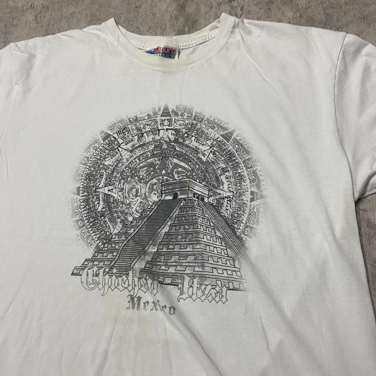 Other White vintage 90s Aztec print t-shirt aztec Size US XXL / EU 58 / 5 - 2 Thumbnail