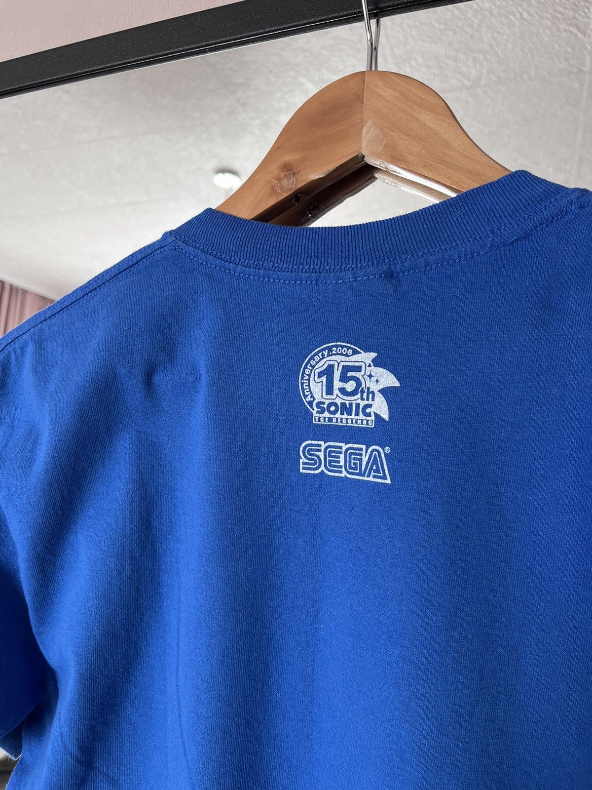 Vintage Vintage 00s Sega Sonic Pixel Logo Video Games Movie Tee Blue Size US S / EU 44-46 / 1 - 4 Thumbnail