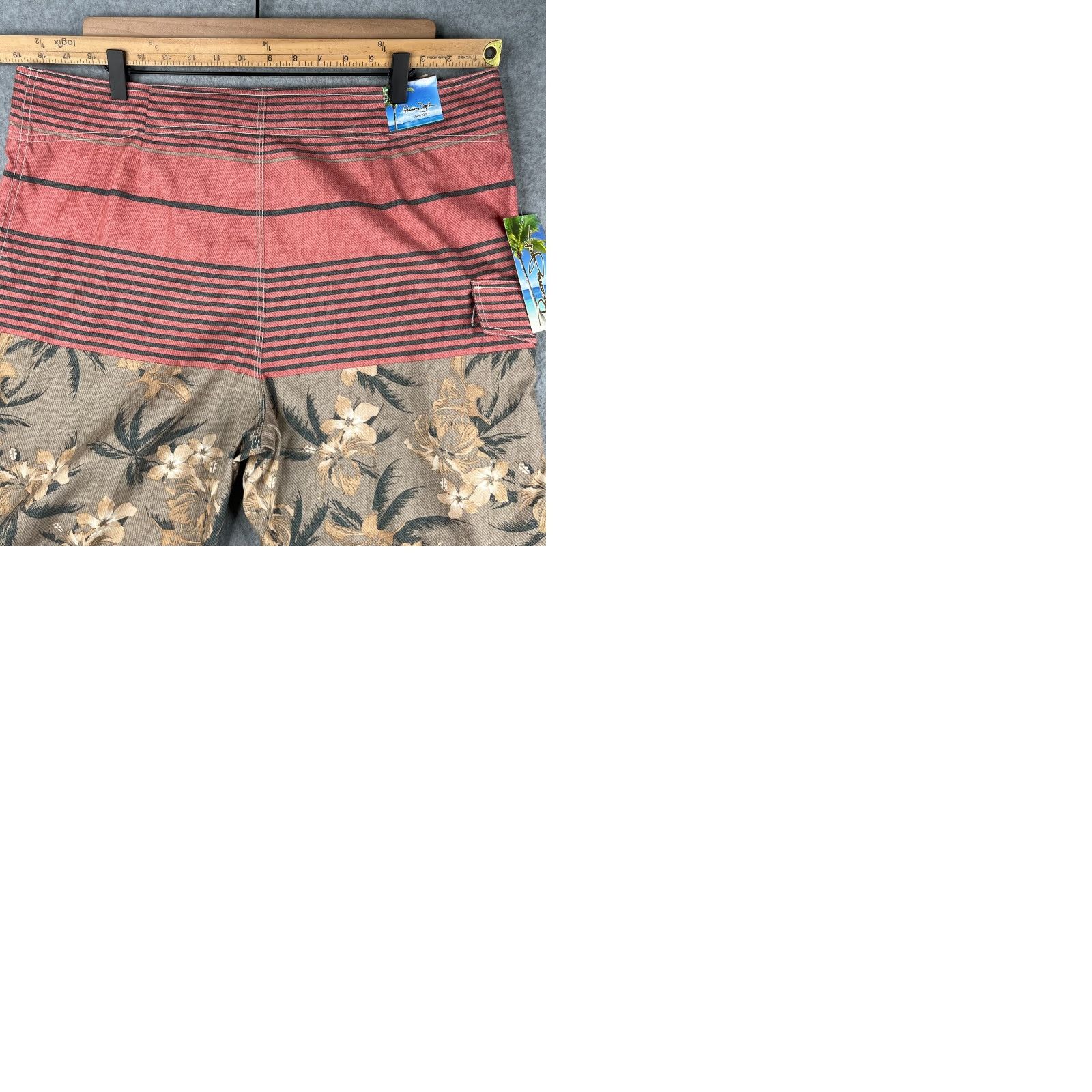 Panama Jack Panama Jack Board Shorts Mens 38 Pink Beige Tropical Print NWT Beach Surfing Size US 38 / EU 54 - 9 Thumbnail