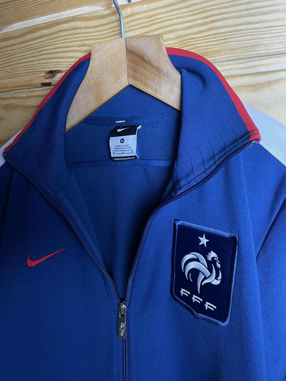 Nike × Vintage Vintage Nike France Soccer National Team Jacket Size US M / EU 48-50 / 2 - 5 Thumbnail