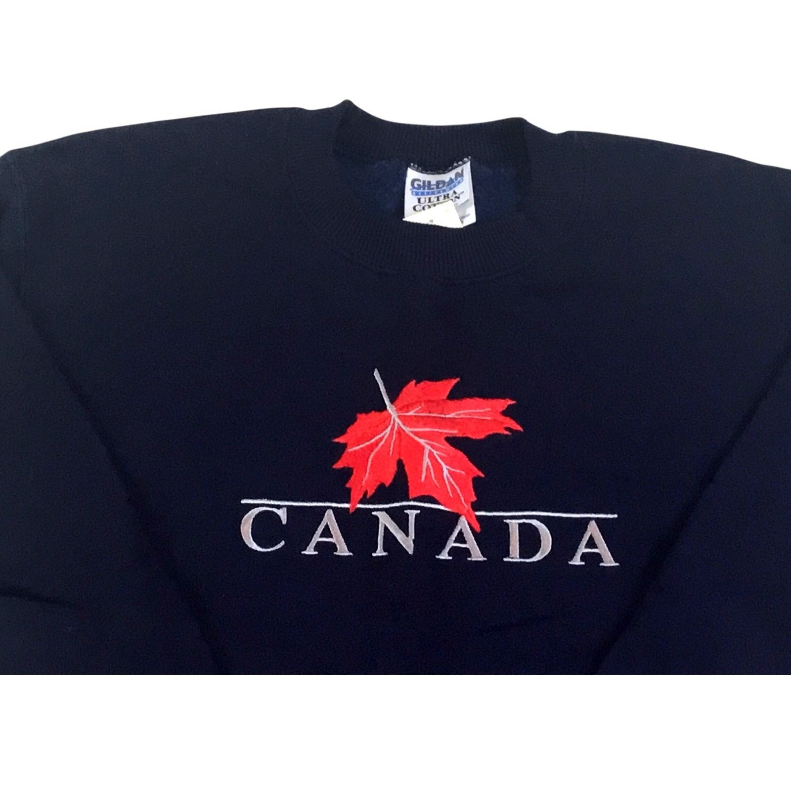 & Other Stories Canada Sweatshirt Navy Blue Red Leaf NWT New Size Small Size M / US 6-8 / IT 42-44 - 2 Thumbnail