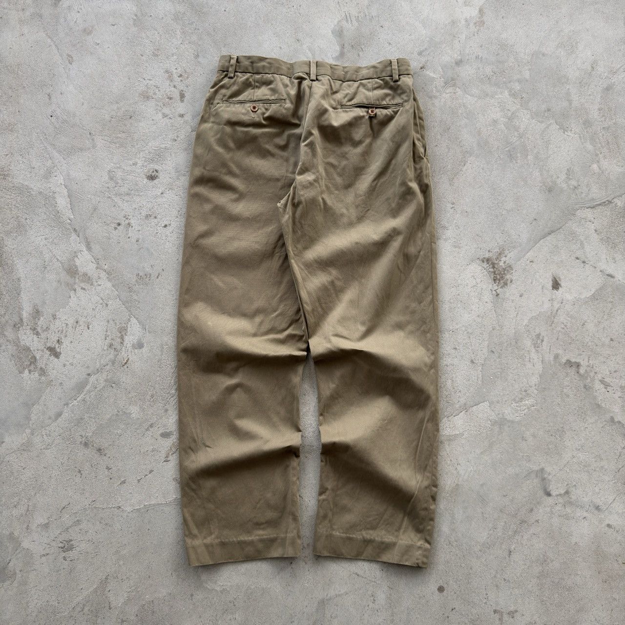 Polo Ralph Lauren Vintage Polo Ralph Lauren Beige Chino Trousers Straight Leg Size US 33 - 1 Thumbnail