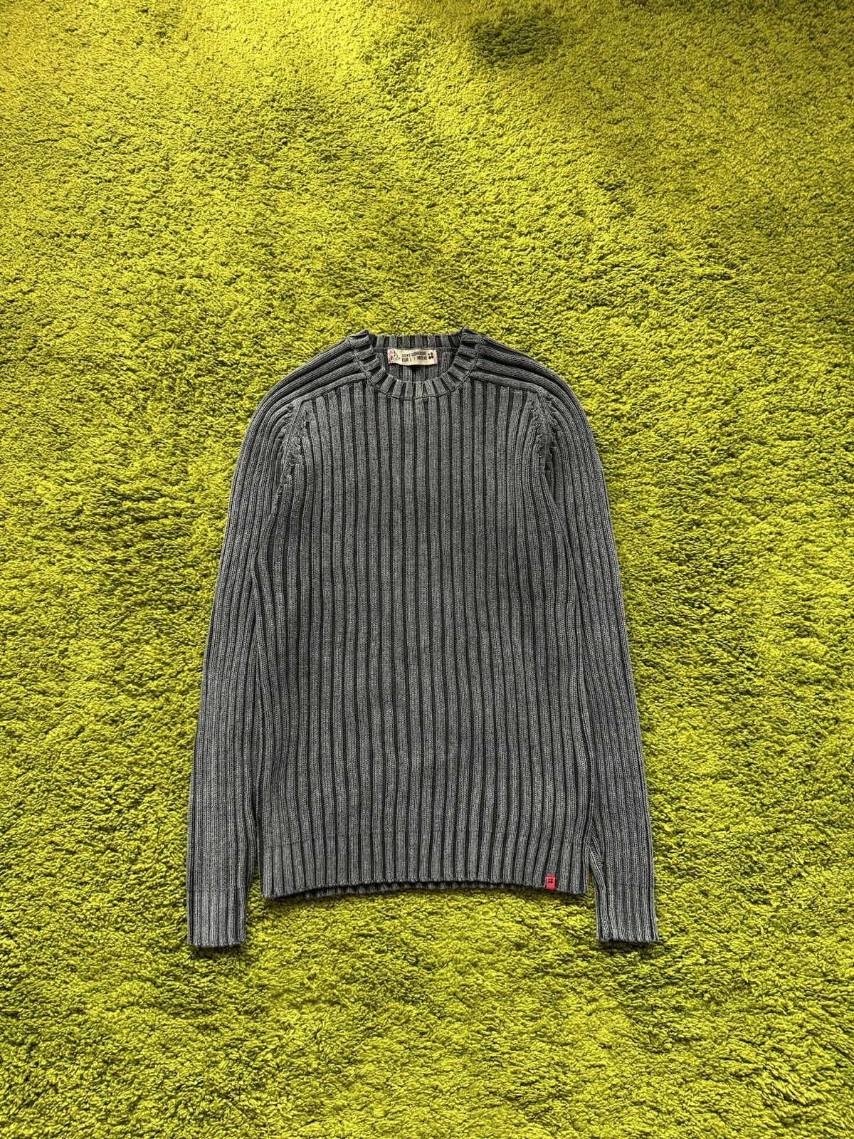 Vintage Y2K Japanese style ribbed avant garde opium washed sweater Size US L / EU 52-54 / 3 - 1 Thumbnail