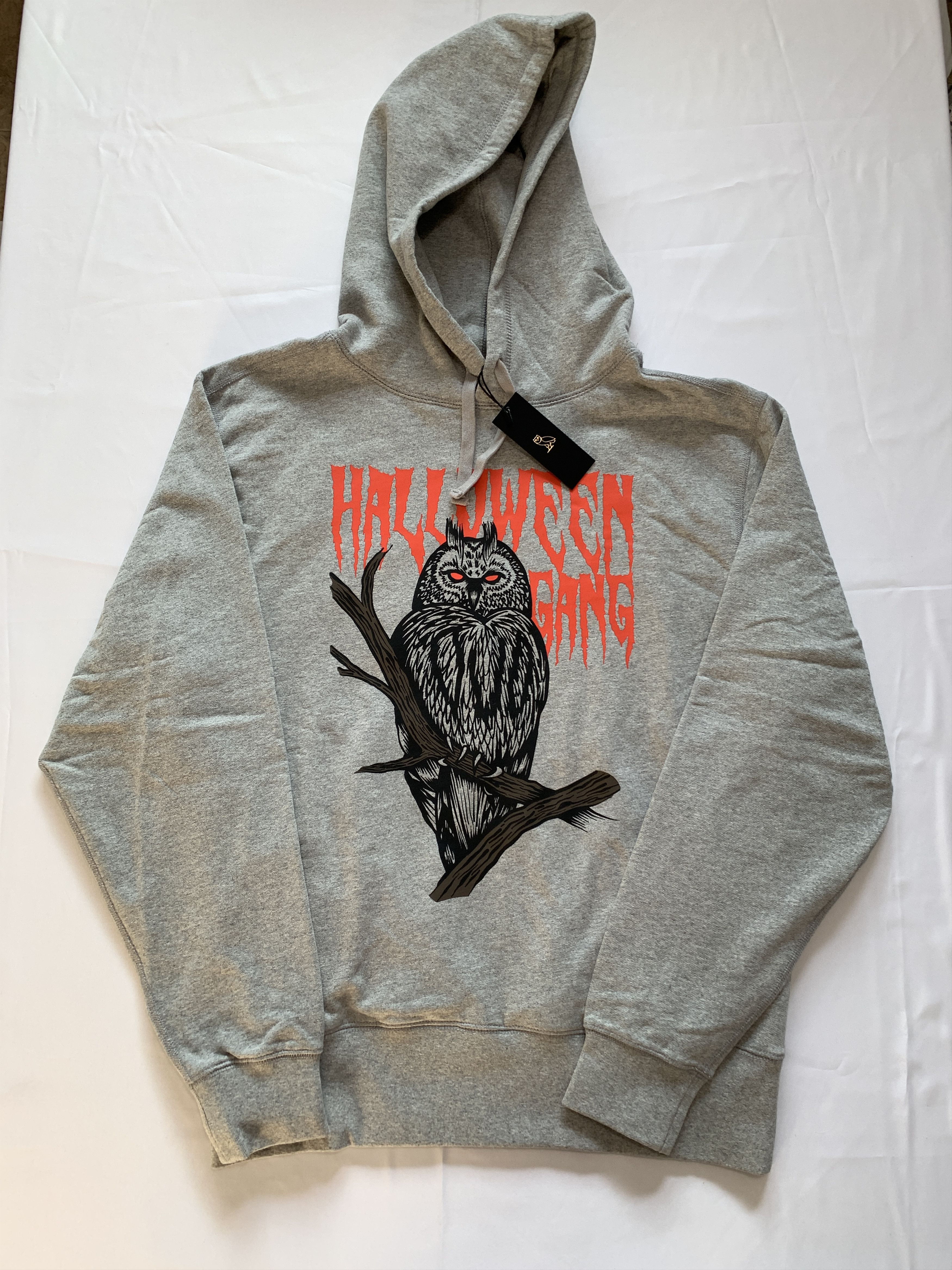 Drake OVO Devil Bird Halloween Hoodie Heather Grey Size US M / EU 48-50 / 2 - 1 Thumbnail