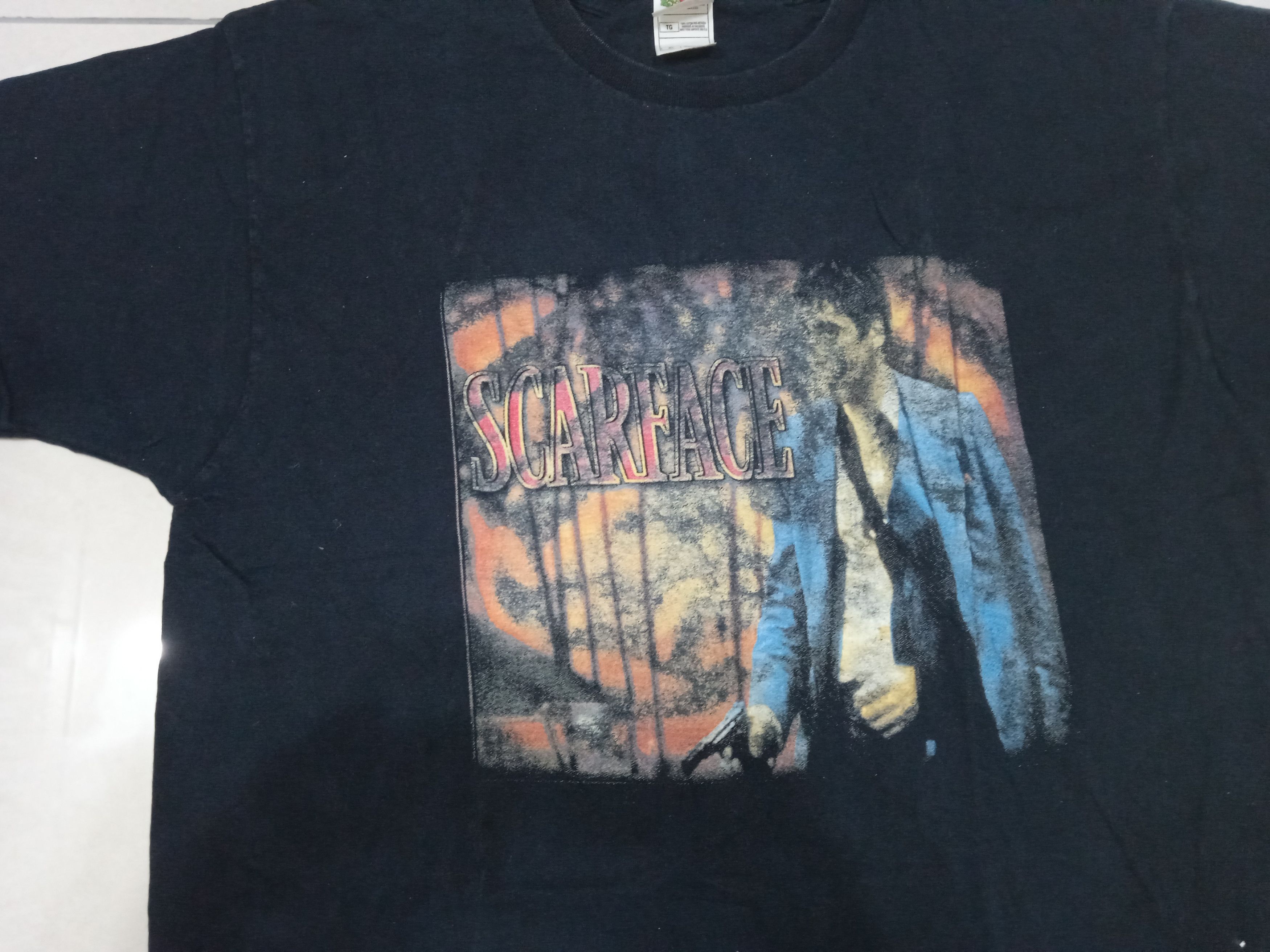 Vintage Vintage 90s Scarface Al Pacino T Shirt Y2K Size US XL / EU 56 / 4 - 4 Thumbnail