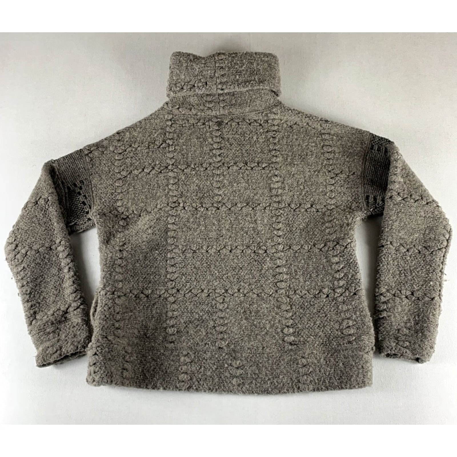 Prana prAna Sweater Womens M Gray Knit Women Turtleneck Long Sleeve Wool Blend Size M / US 6-8 / IT 42-44 - 7 Thumbnail