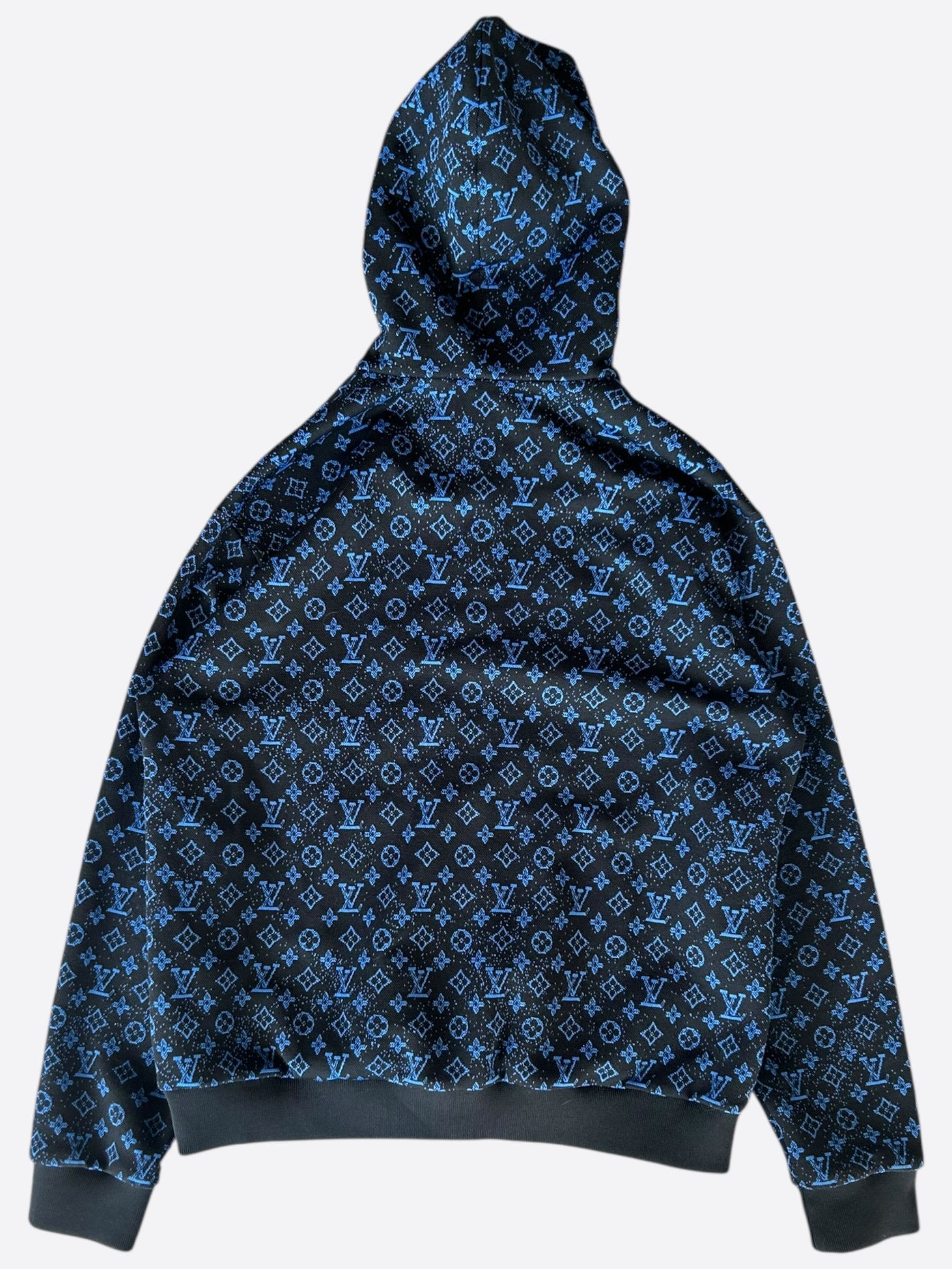 Louis Vuitton Louis Vuitton Black & Blue Monogram Zip Up