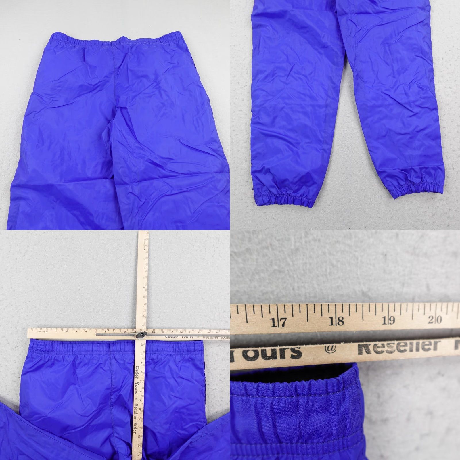 Nike VINTAGE Nike Pants Women L Large Blue Windbreaker Track Ankle Zip Jogger Y2K Size 36" / US 14 / IT 50 - 8 Thumbnail