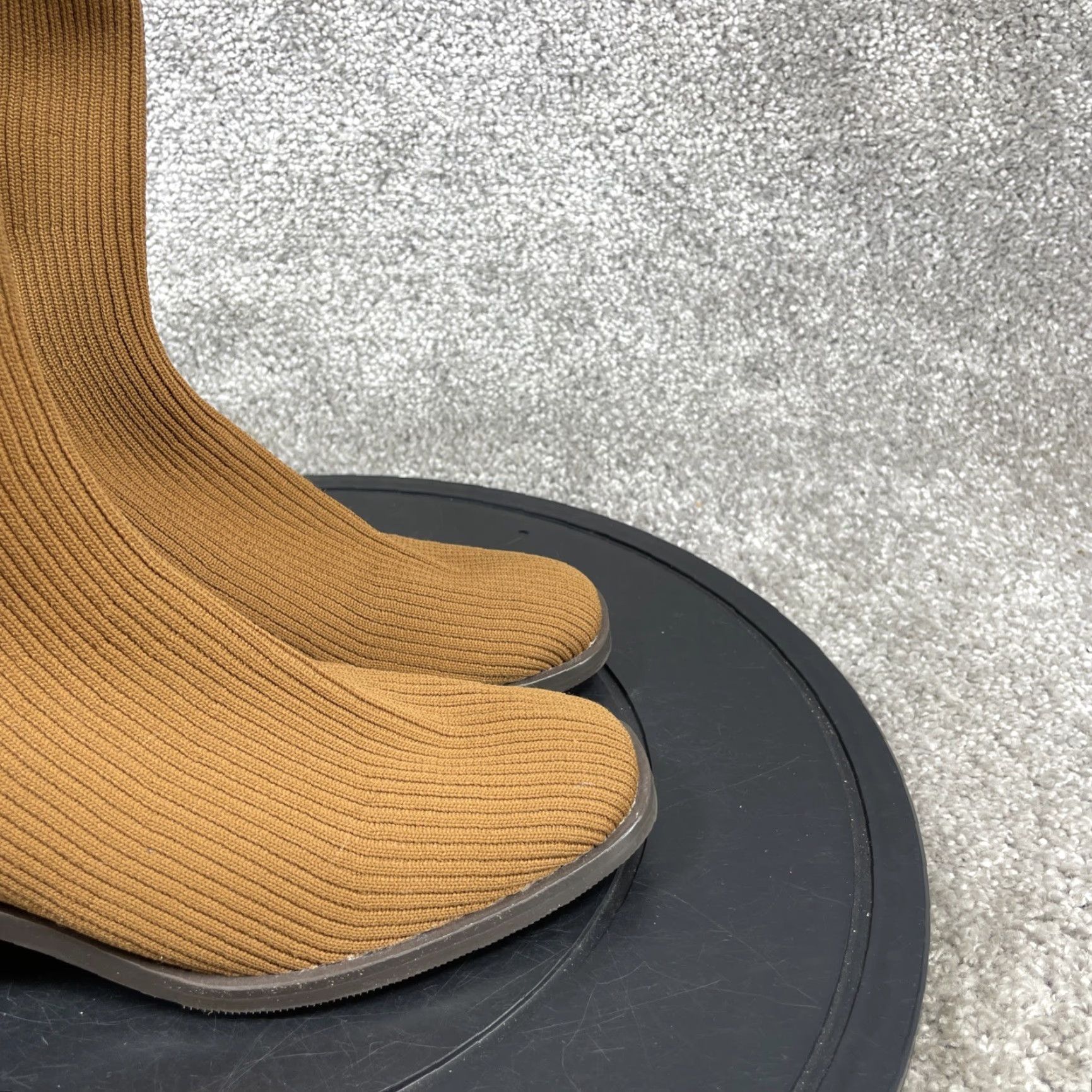 Everlane VINTAGE Everlane Women's Boots Size 5.5 Mid-Calf ReKnit Ankle High Block Heel Brown Casual Shoe Size ONE SIZE - 2 Thumbnail