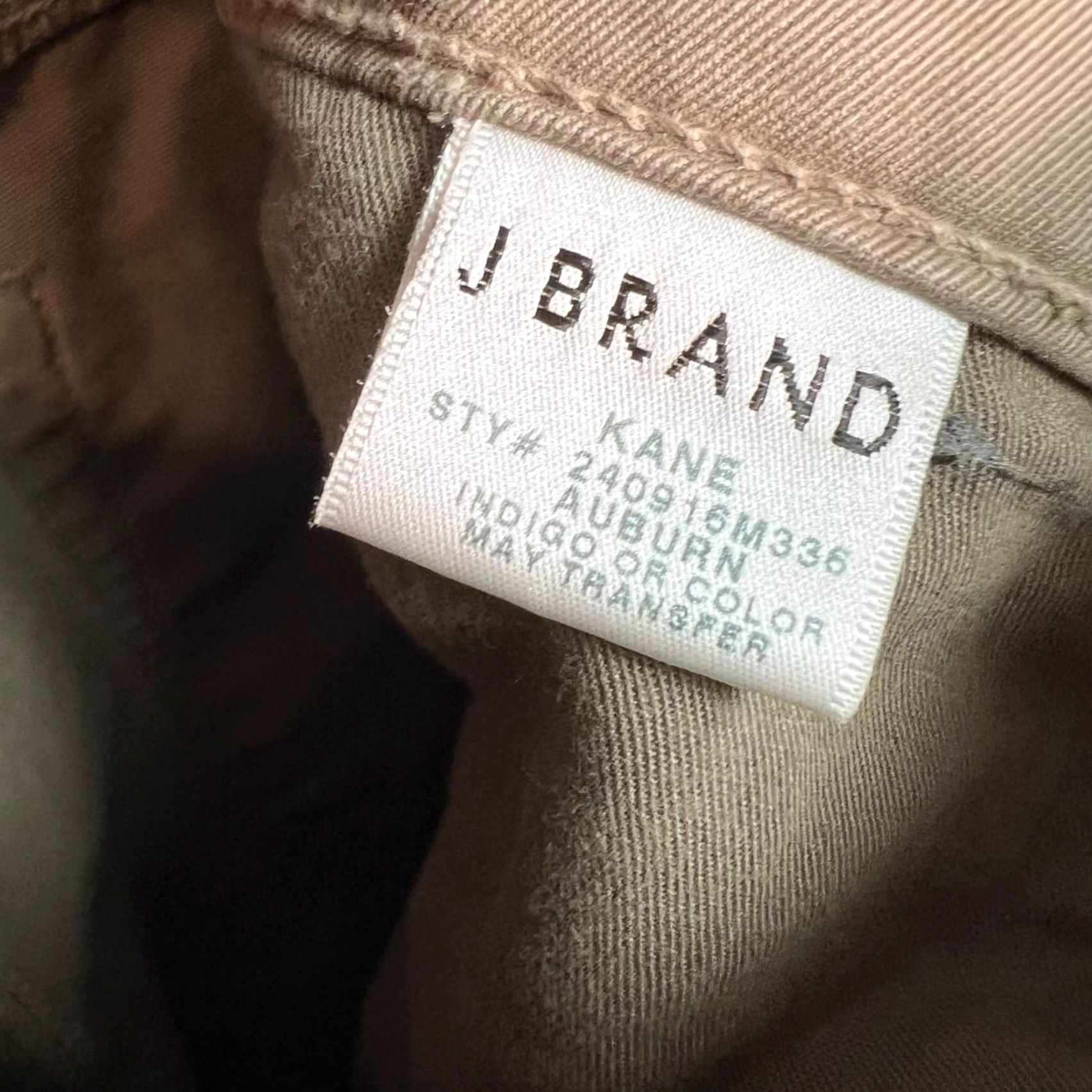 J Brand J Brand Mens 32 Beige Auburn Kane Slim Fit Pants Cotton Blend Chino Flat Front Tapered 31in Inseam Adult Mens Size 32 Color Beige Size US 32 / EU 48 - 3 Thumbnail