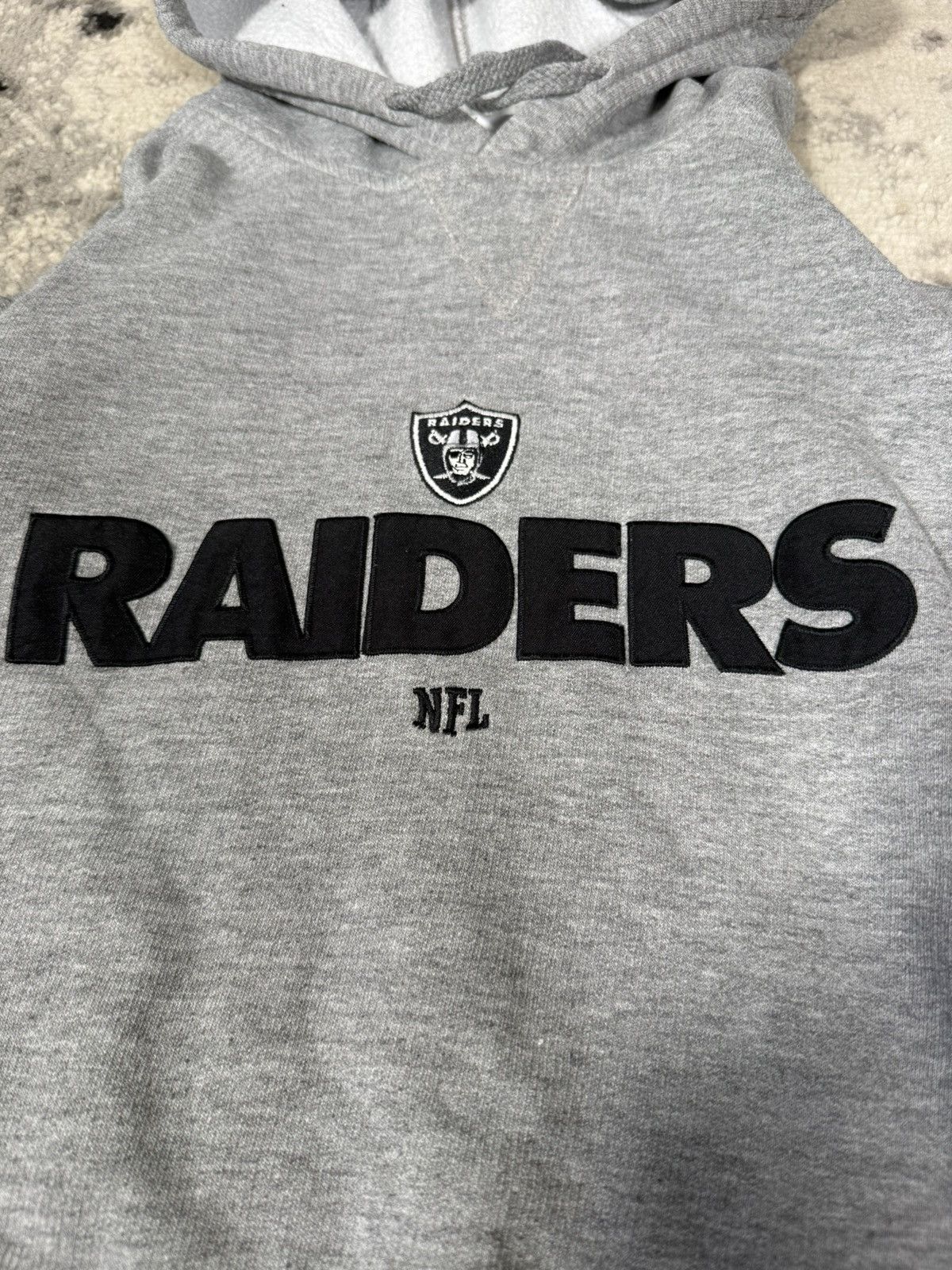 NFL NFL Las Vegas Raiders Grey Hoodie Size US L / EU 52-54 / 3 - 4 Thumbnail