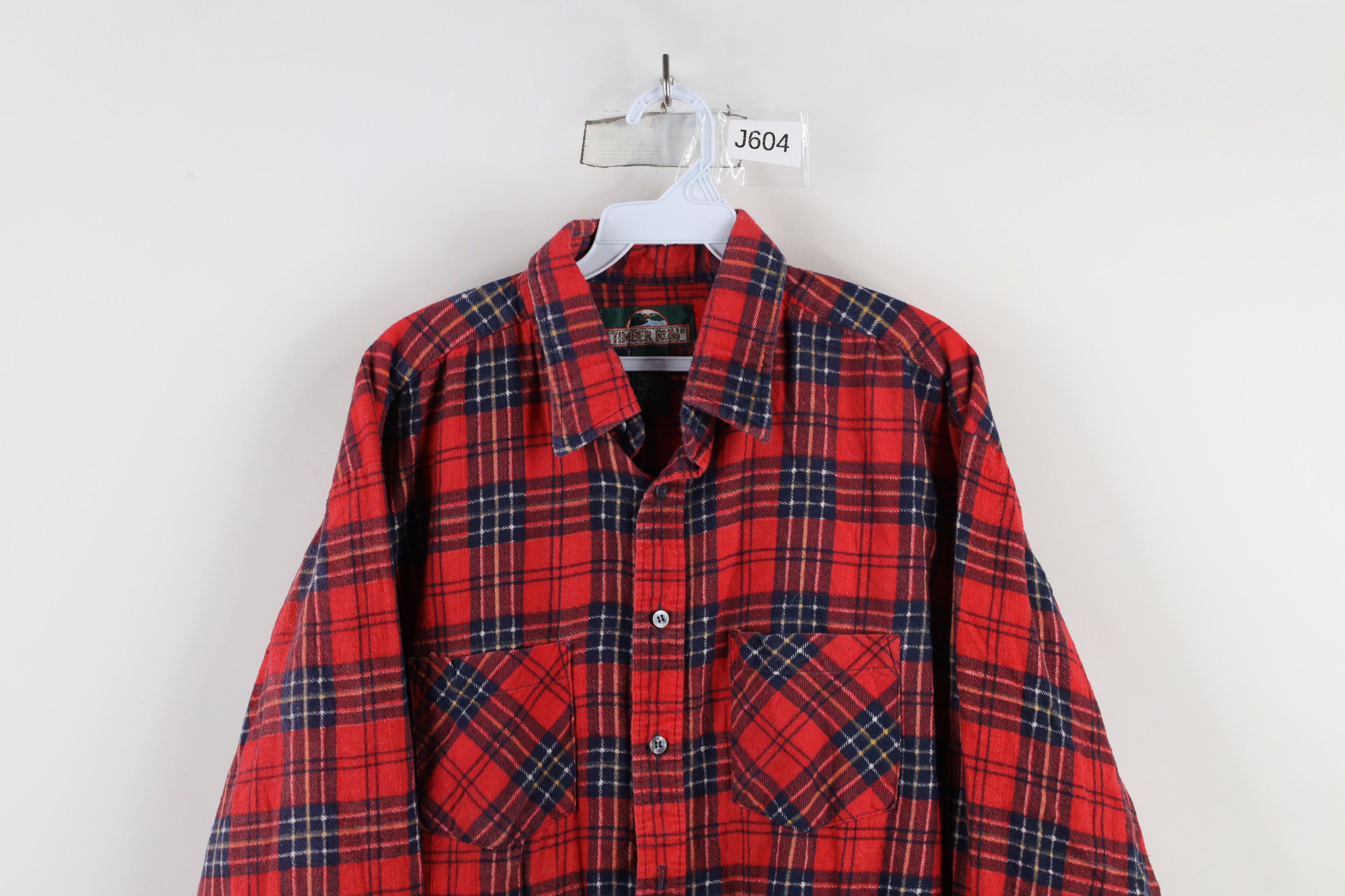 Vintage Vintage 90s Streetwear Flannel Collared Button Shirt Plaid Size US XL / EU 56 / 4 - 2 Thumbnail